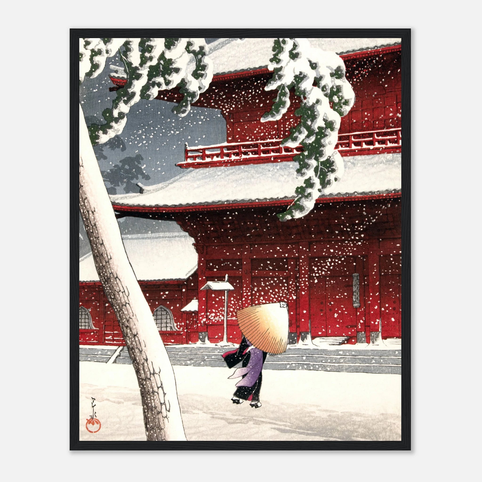 Zōjō-ji Temple in Shiba - Art Print Detail 16