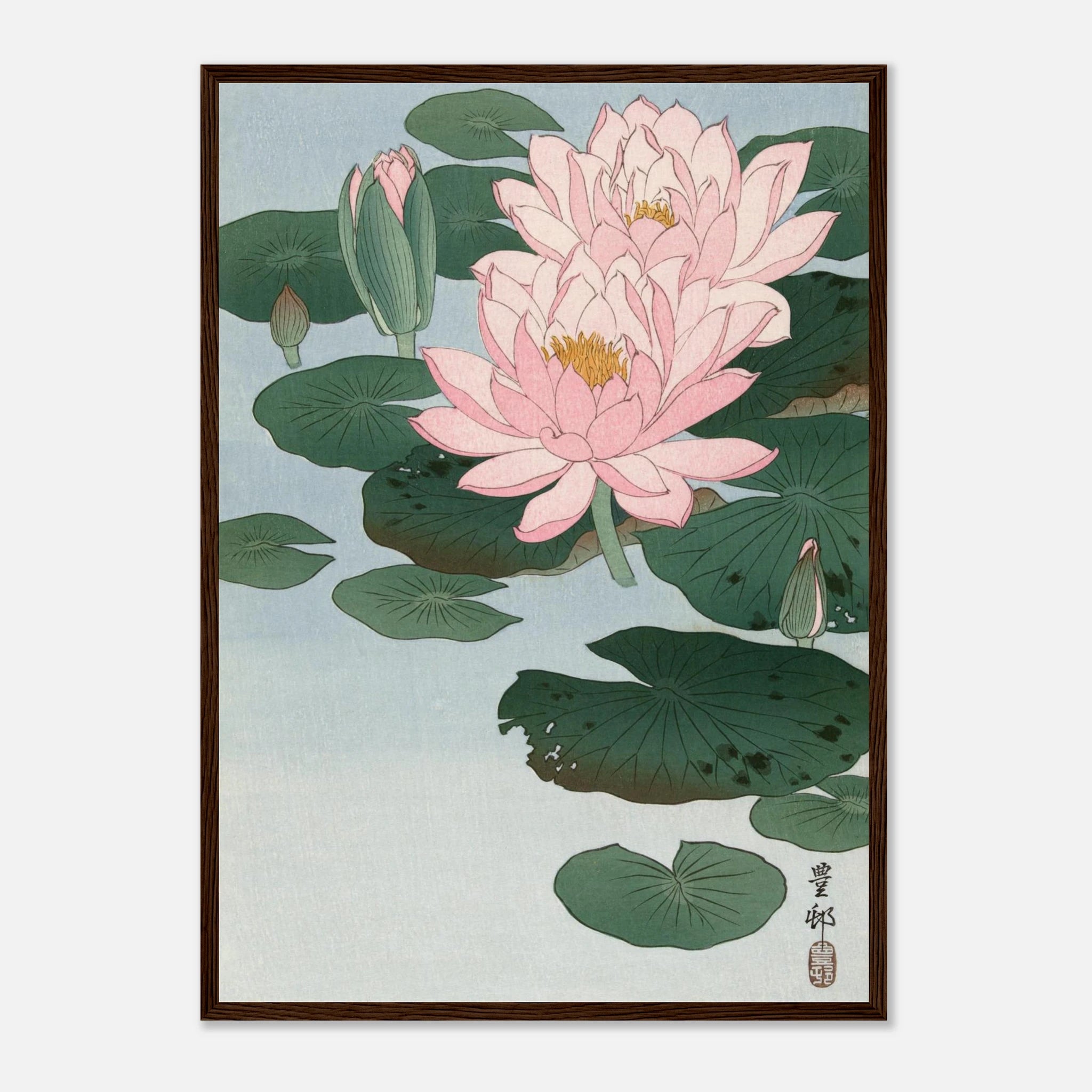 Water Lilies (睡蓮) - Art Print Detail 6