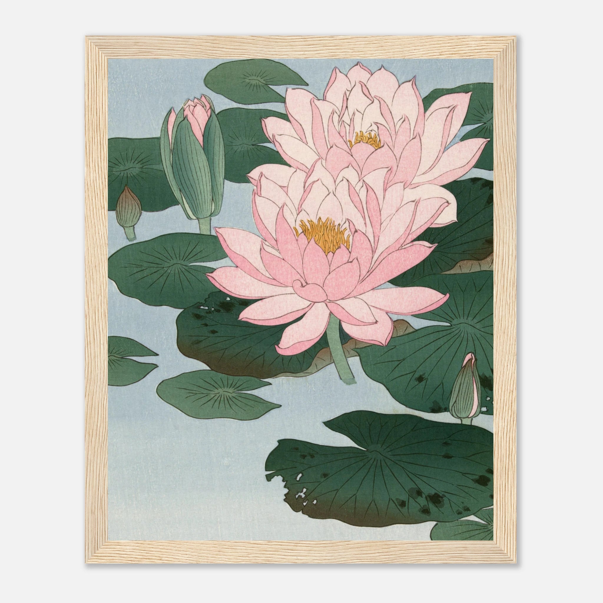 Water Lilies (睡蓮) - Art Print Detail 4