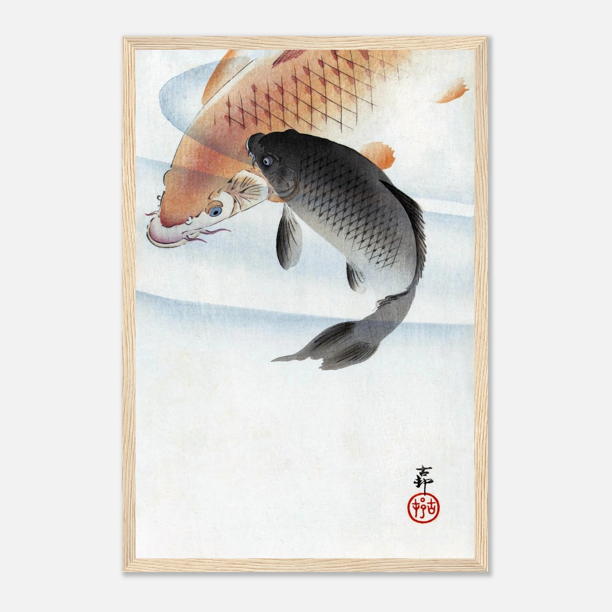 Two Koi Carps - Art Print Detail 6