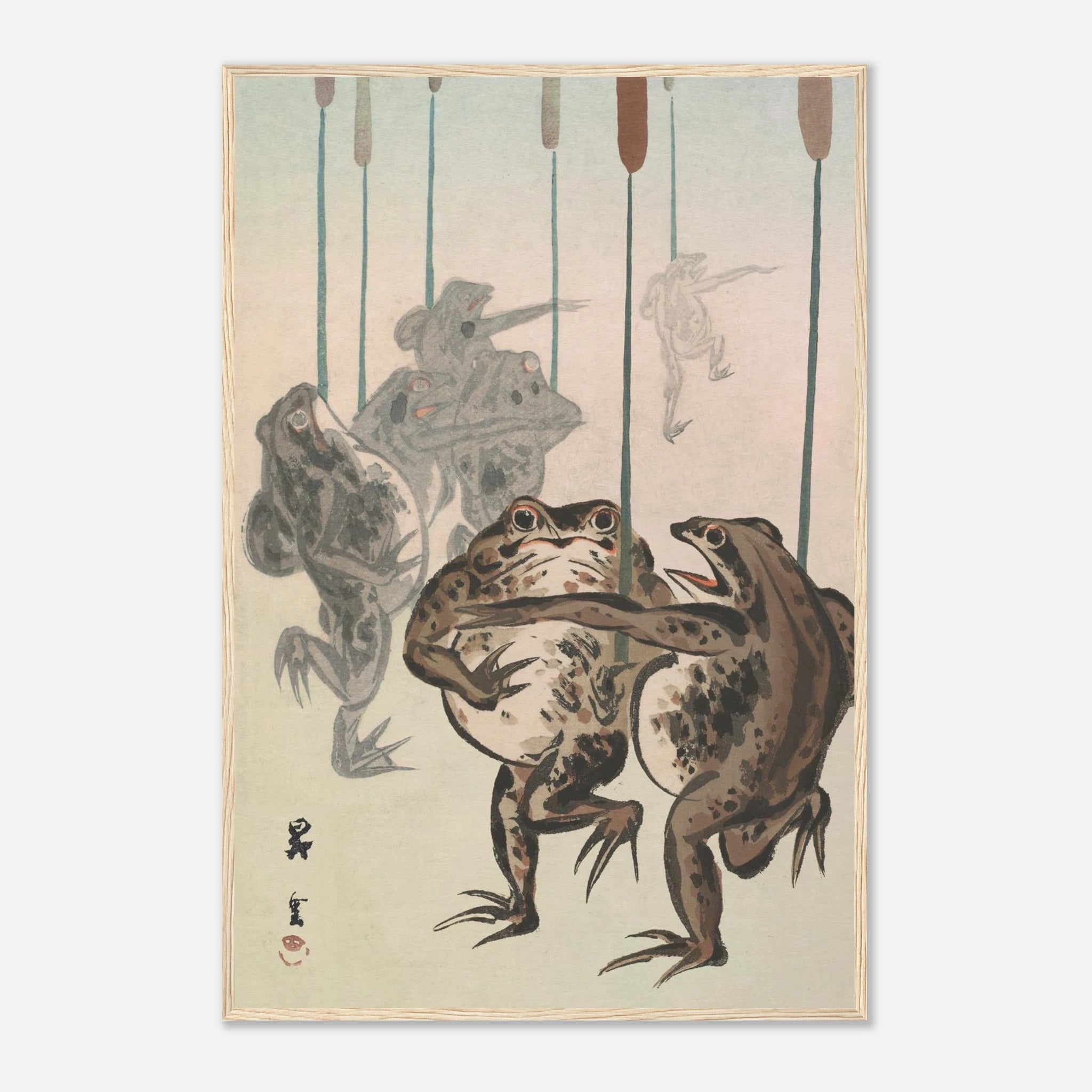 Frog Procession - Art Print Detail 10