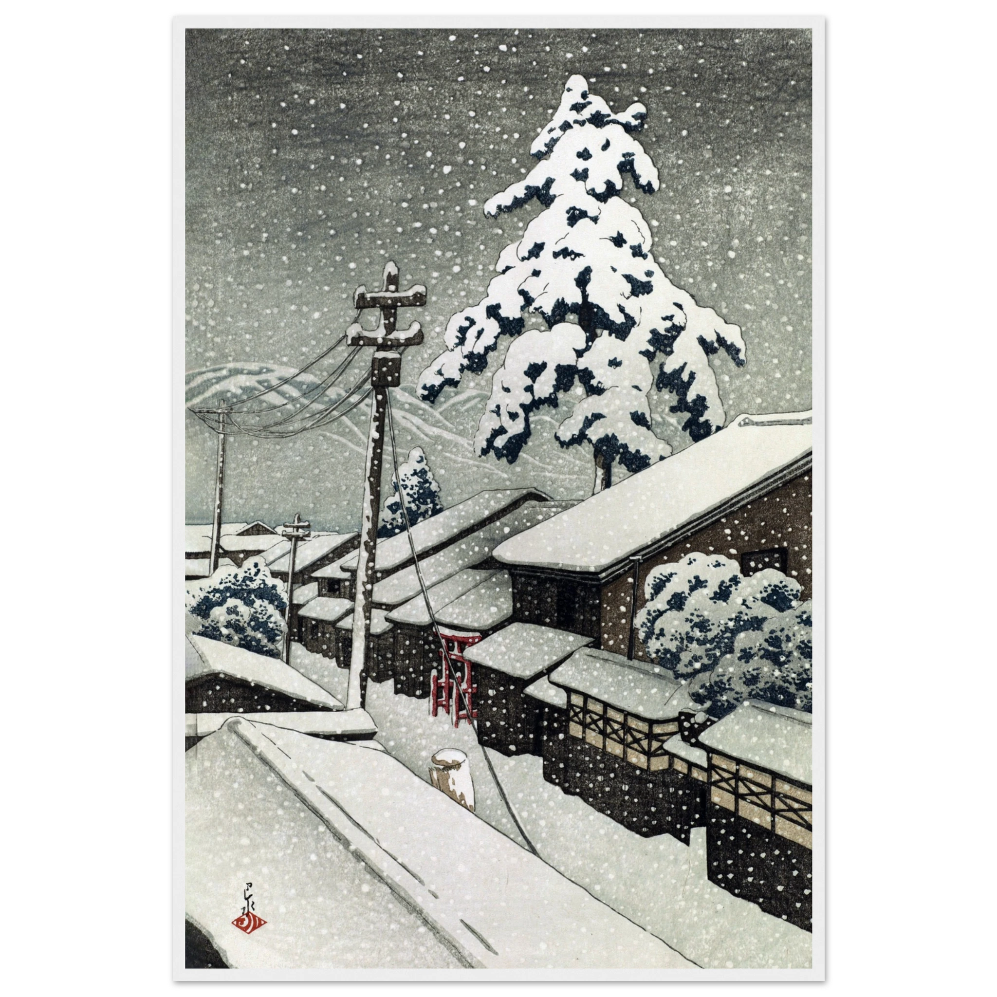 Miyazu in Tango Province - Art Print Detail 9