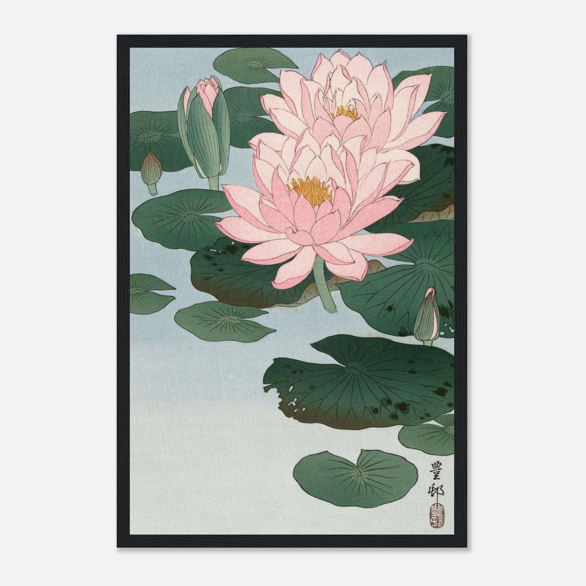 Water Lilies (睡蓮) - Art Print Detail 2