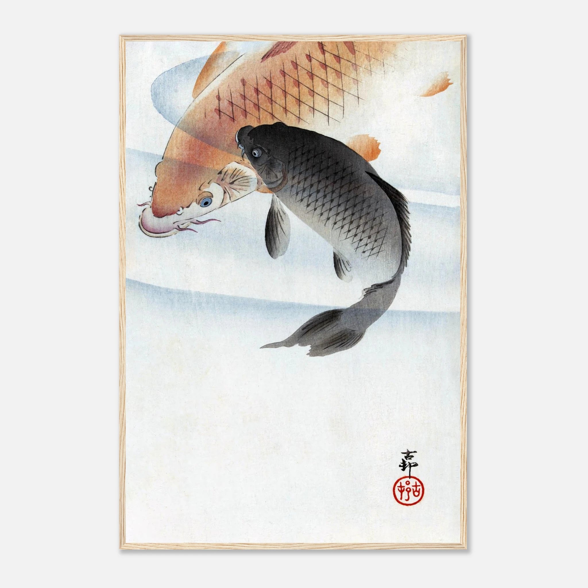 Two Koi Carps - Art Print Detail 18