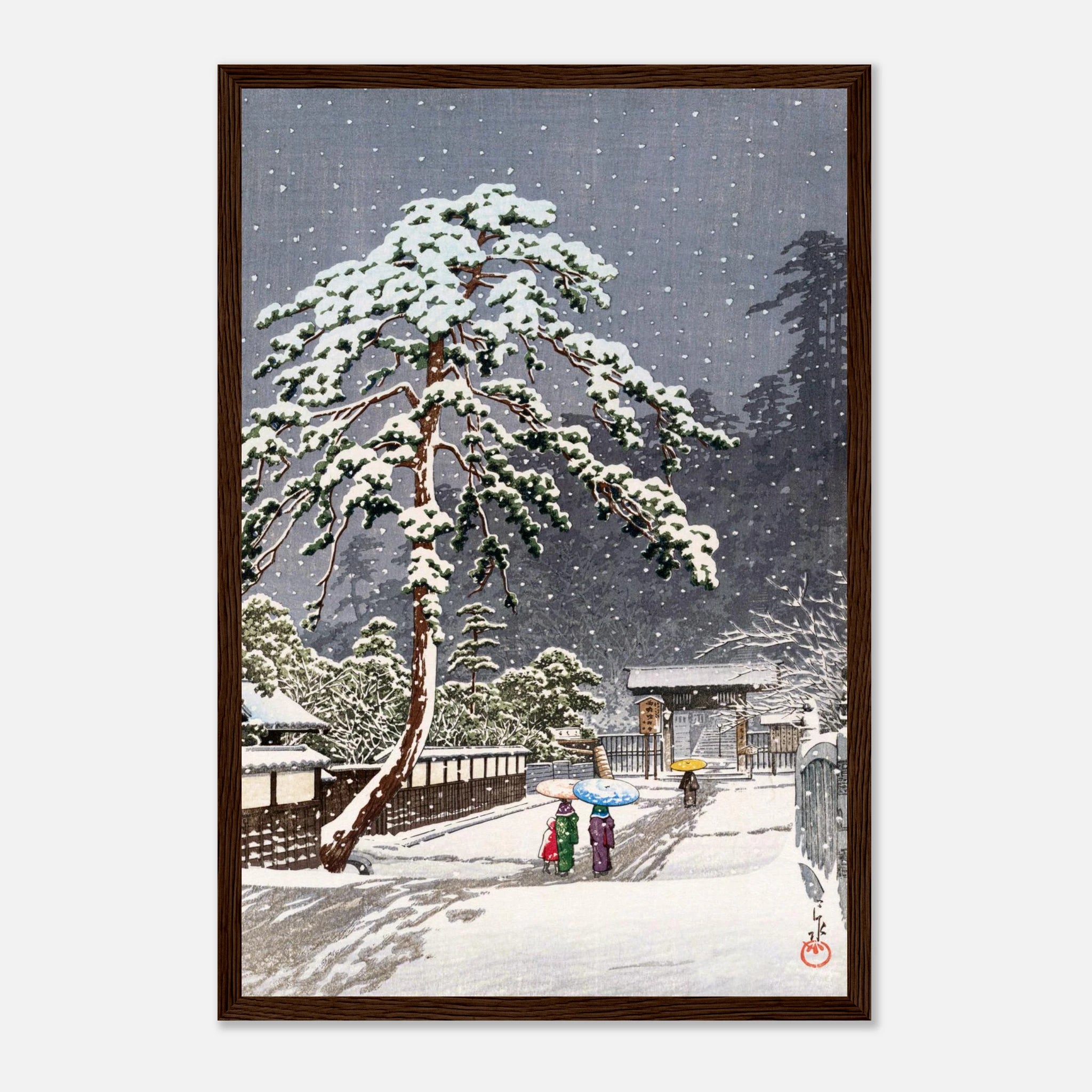 Honmon-ji Temple in Ikegami - Art Print Detail 4