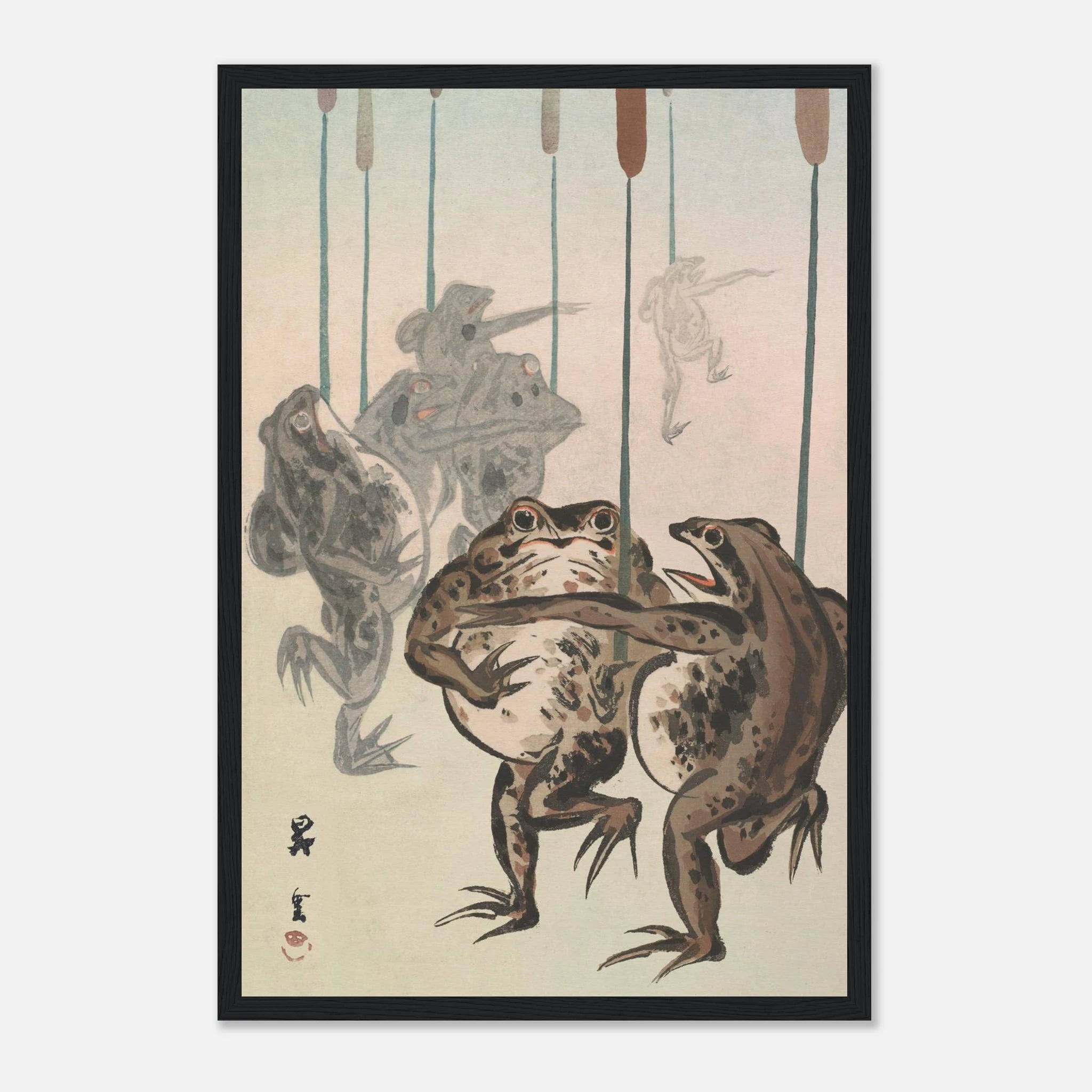Frog Procession - Art Print Detail 13