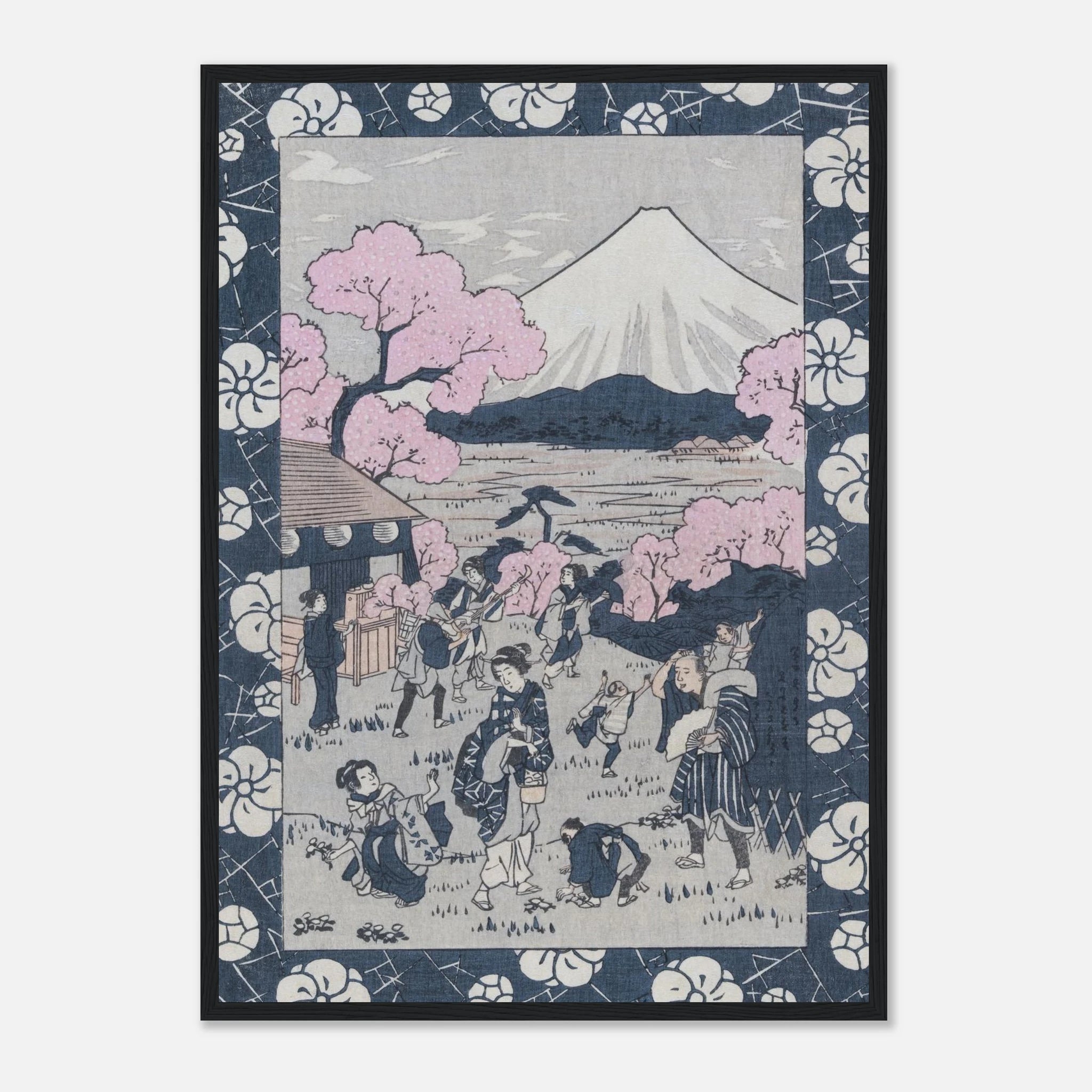 Tea House Near Mount Fuji - Art Print Detail 6
