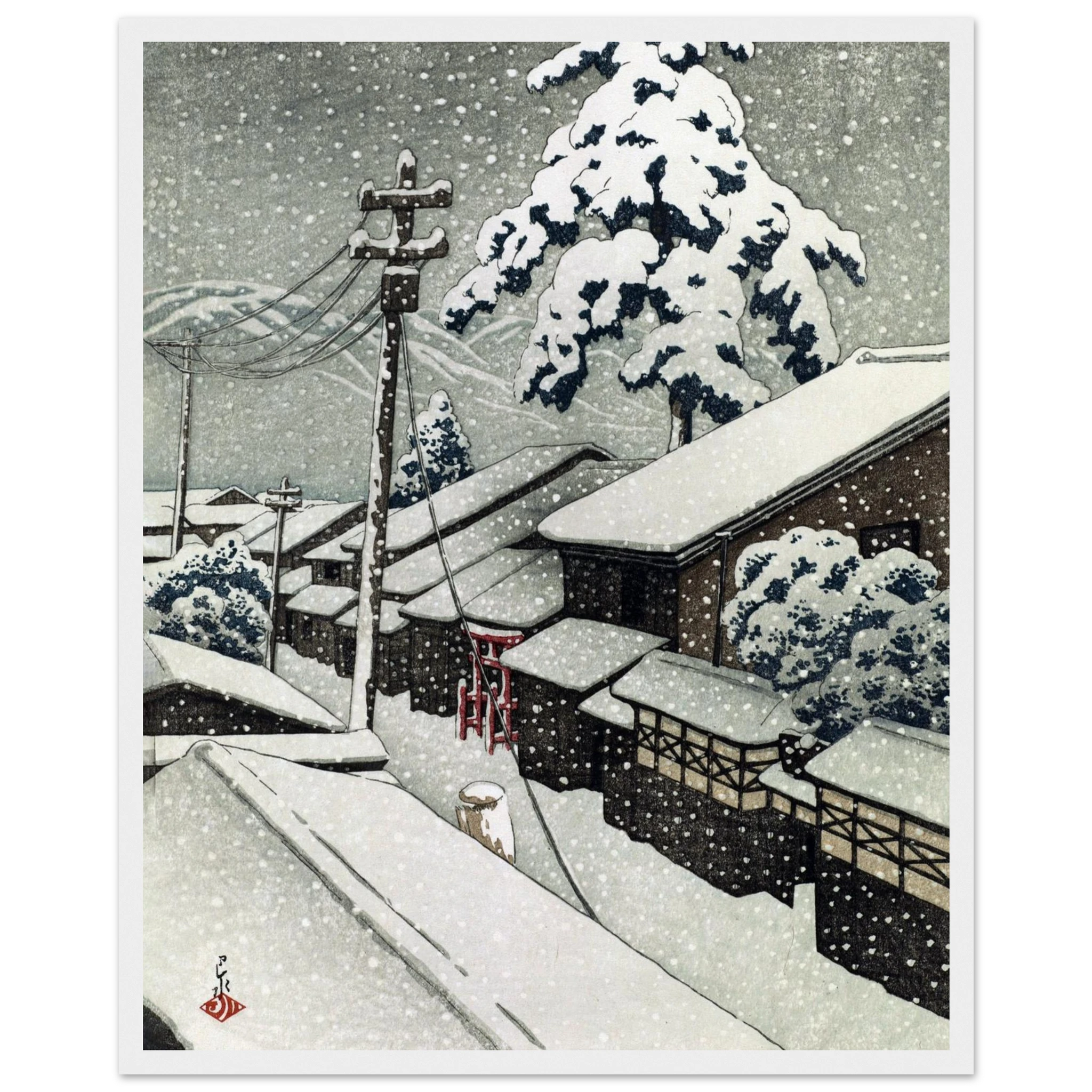 Miyazu in Tango Province - Art Print Detail 15