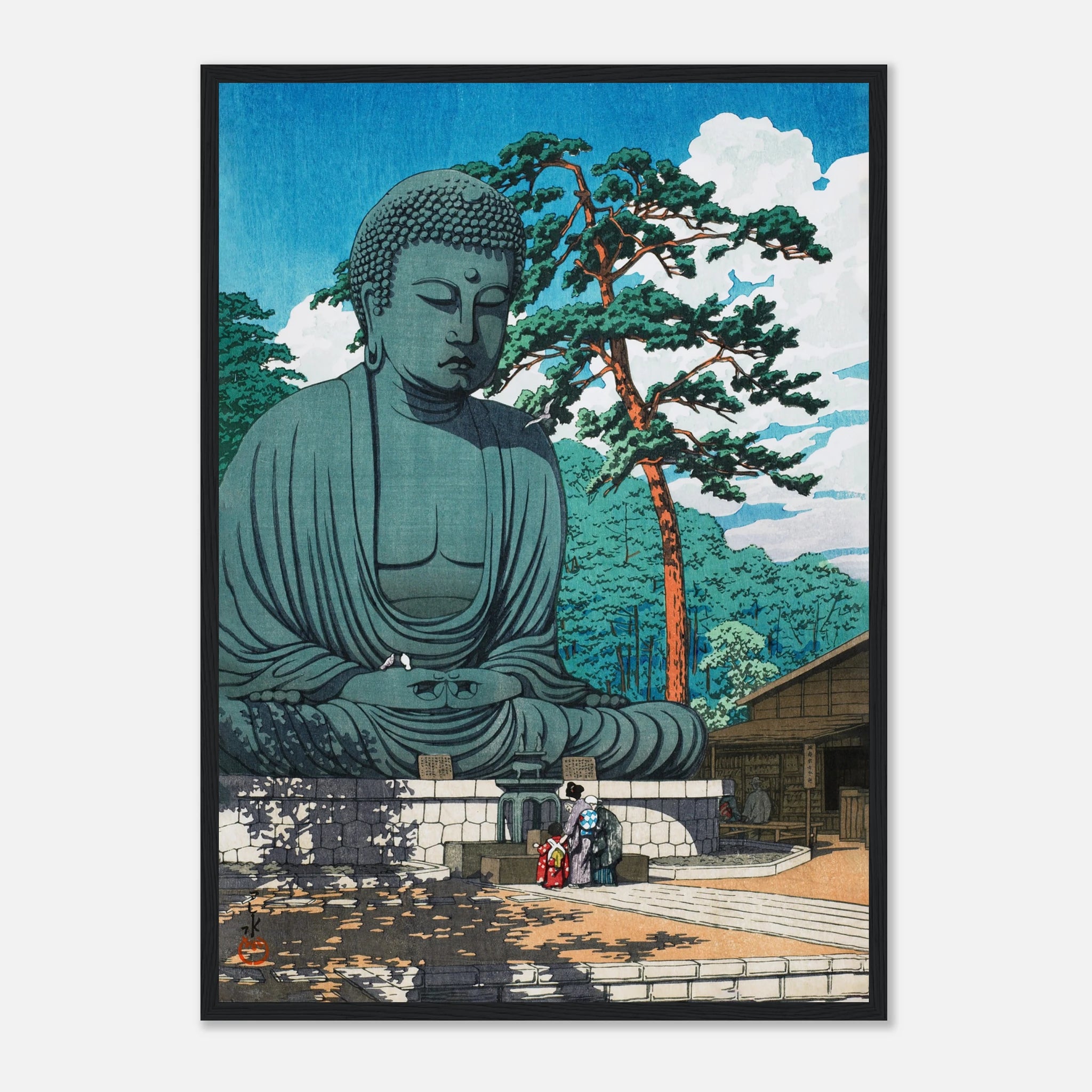 The Great Buddha at Kamakura - Art Print Detail 20