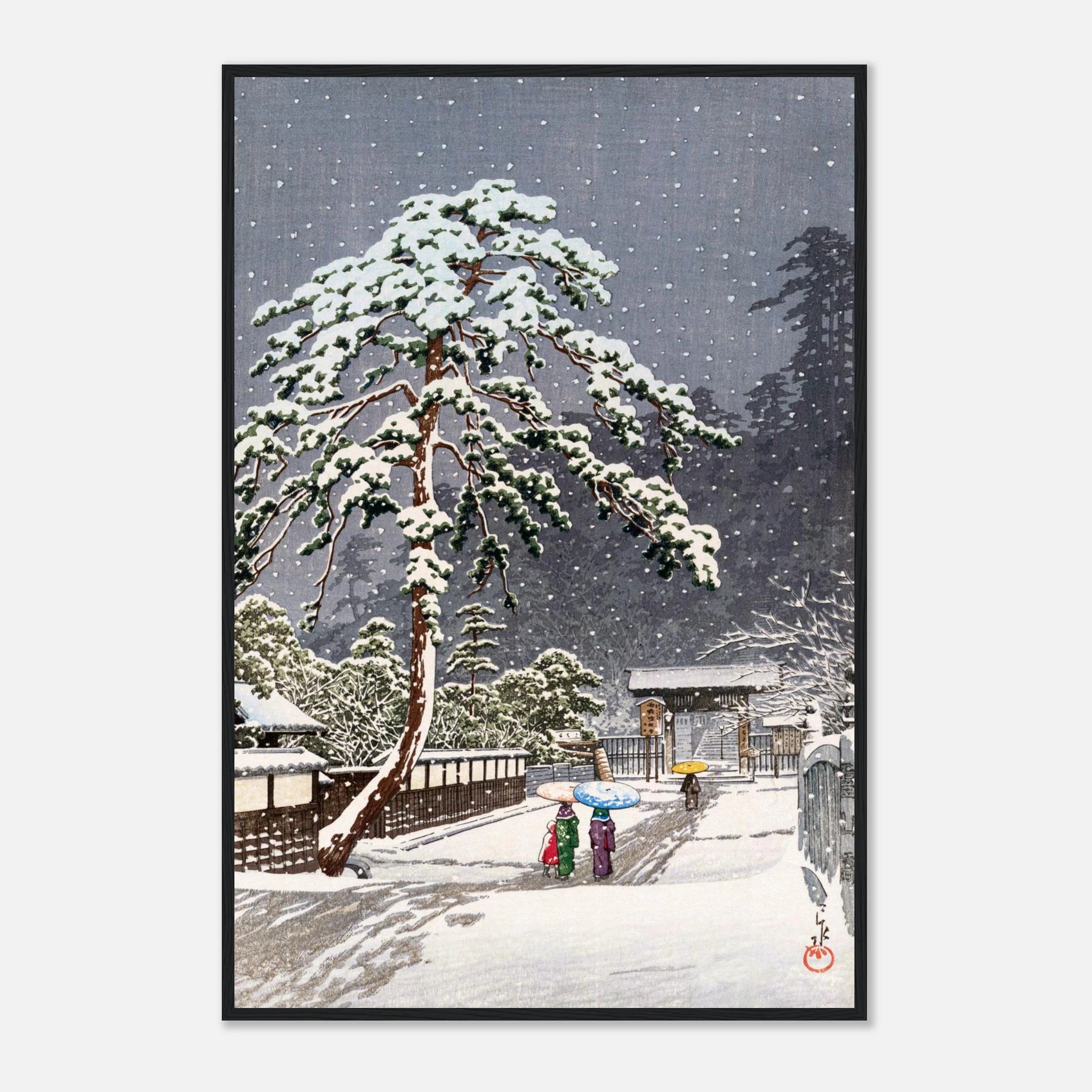Honmon-ji Temple in Ikegami - Art Print Detail 9