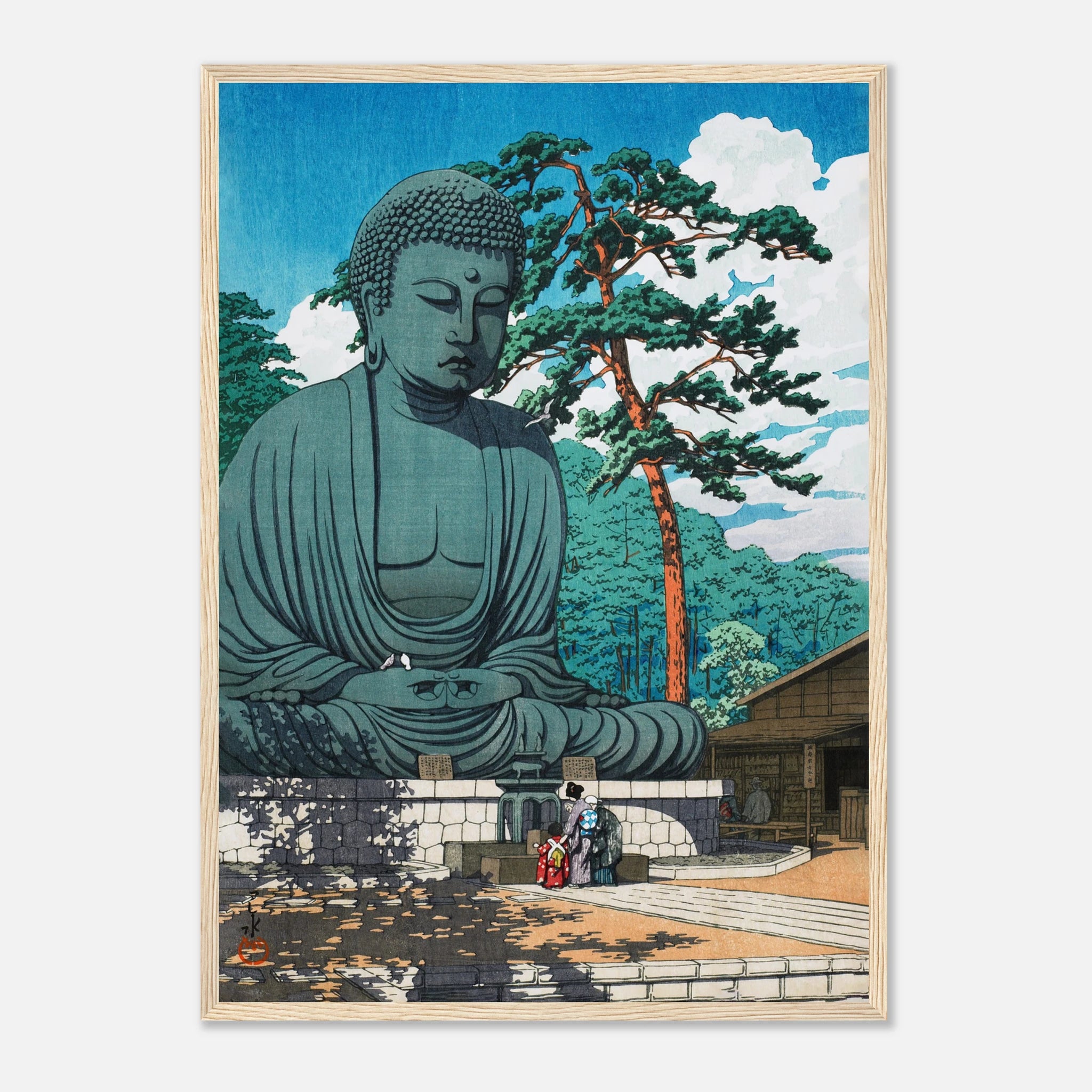 The Great Buddha at Kamakura - Art Print Detail 19