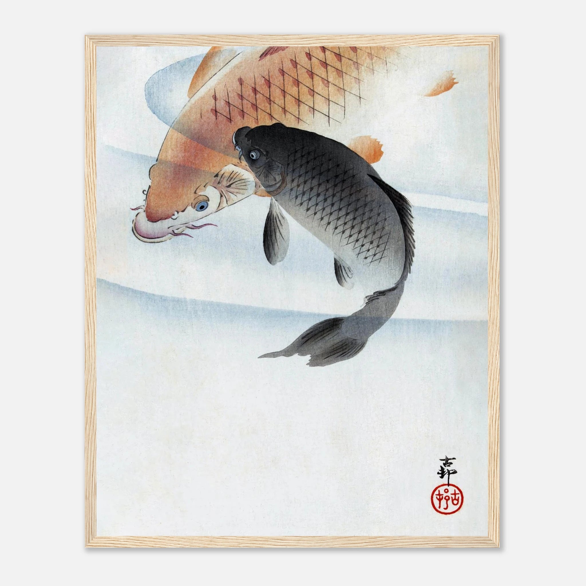 Two Koi Carps - Art Print Detail 16