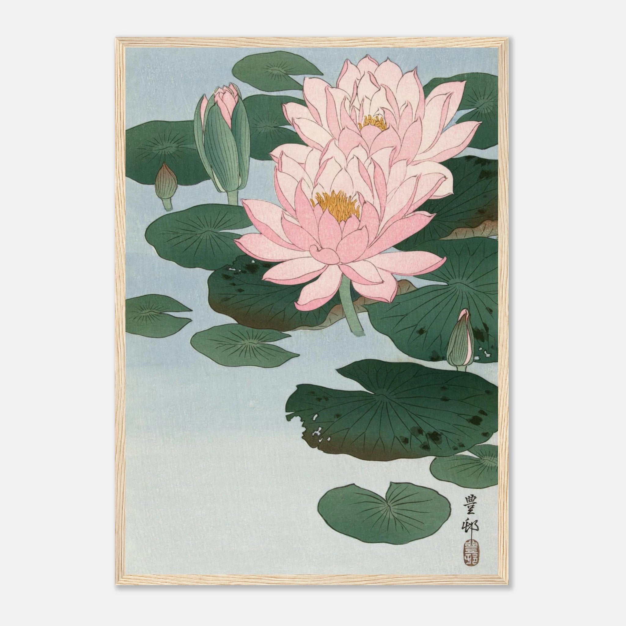 Water Lilies (睡蓮) - Art Print Detail 5