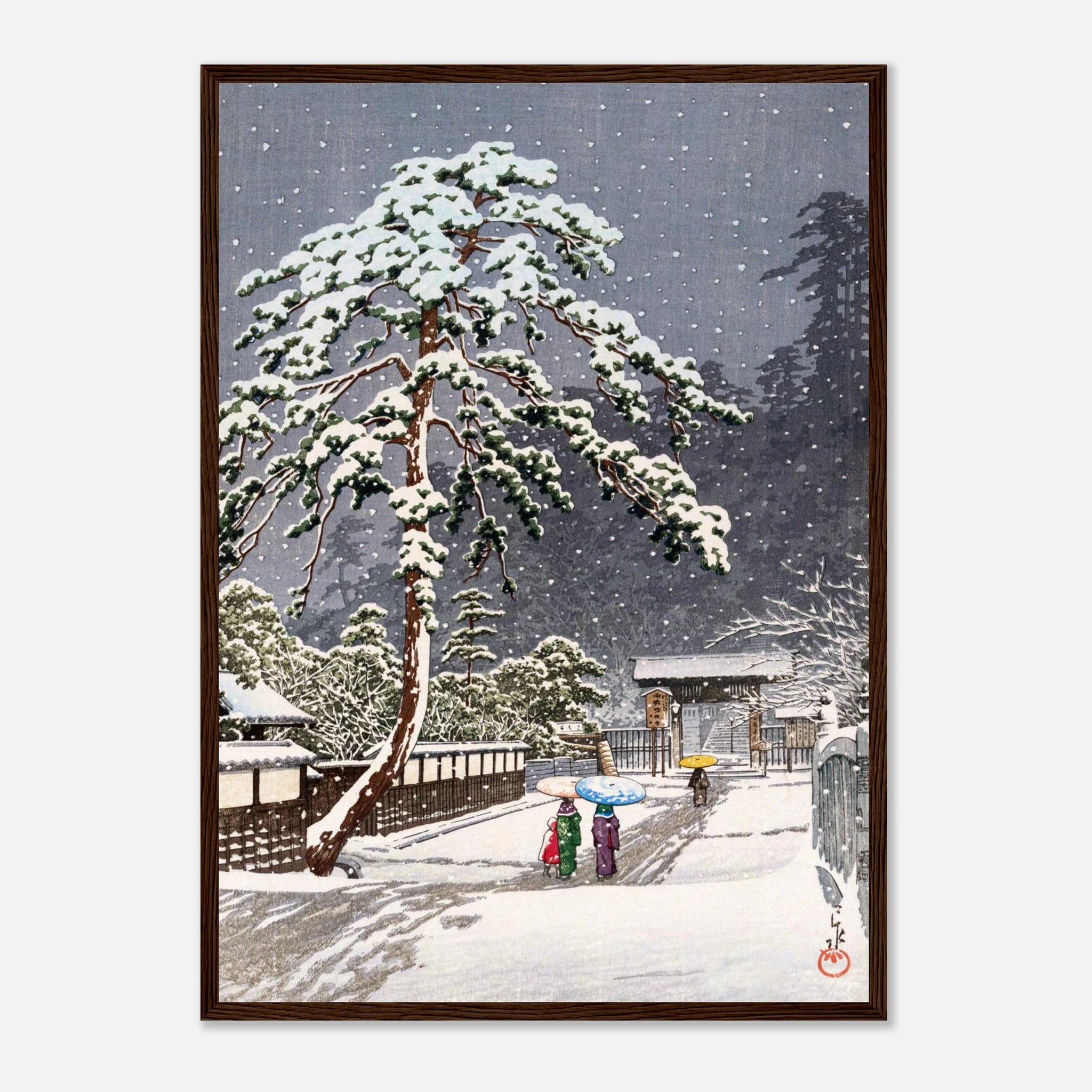 Honmon-ji Temple in Ikegami - Art Print Detail 17