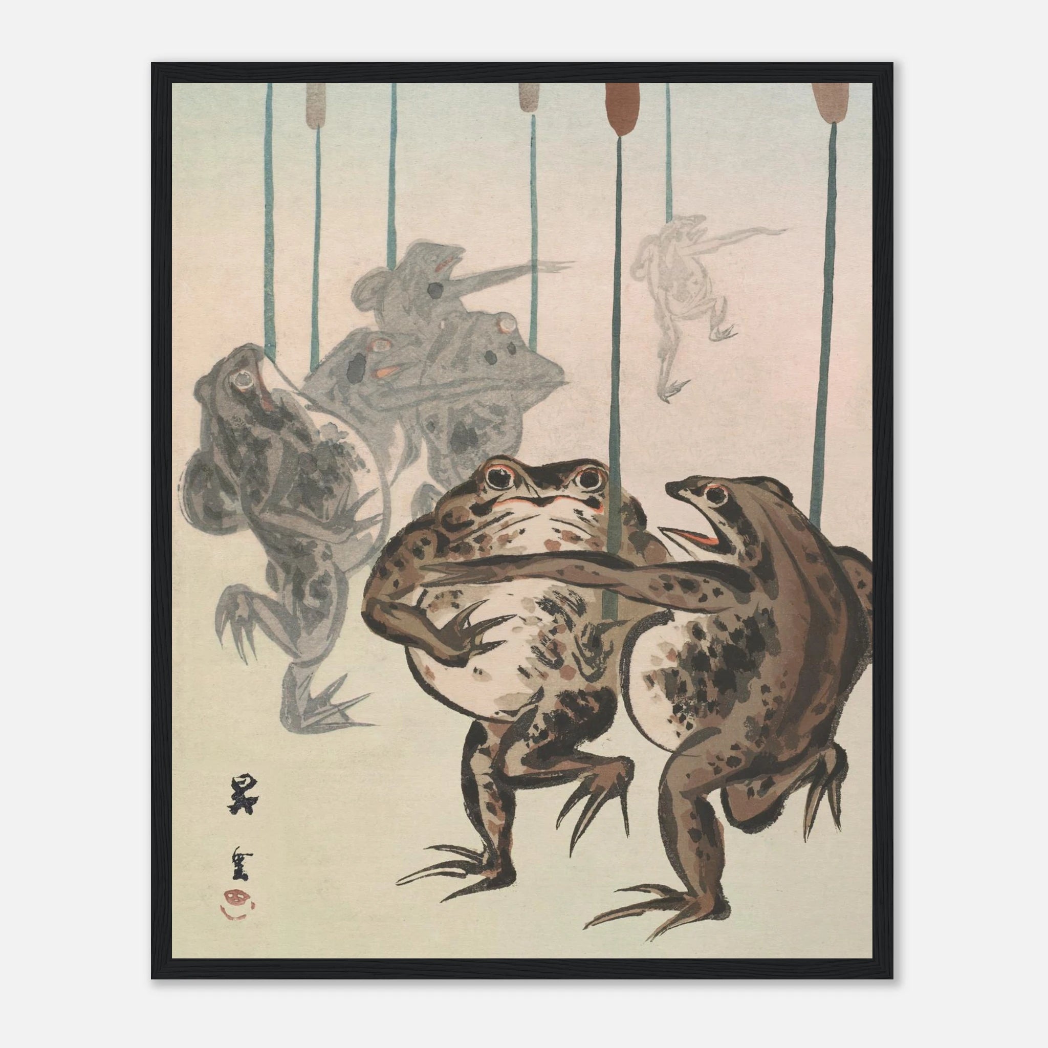 Frog Procession - Art Print Detail 20