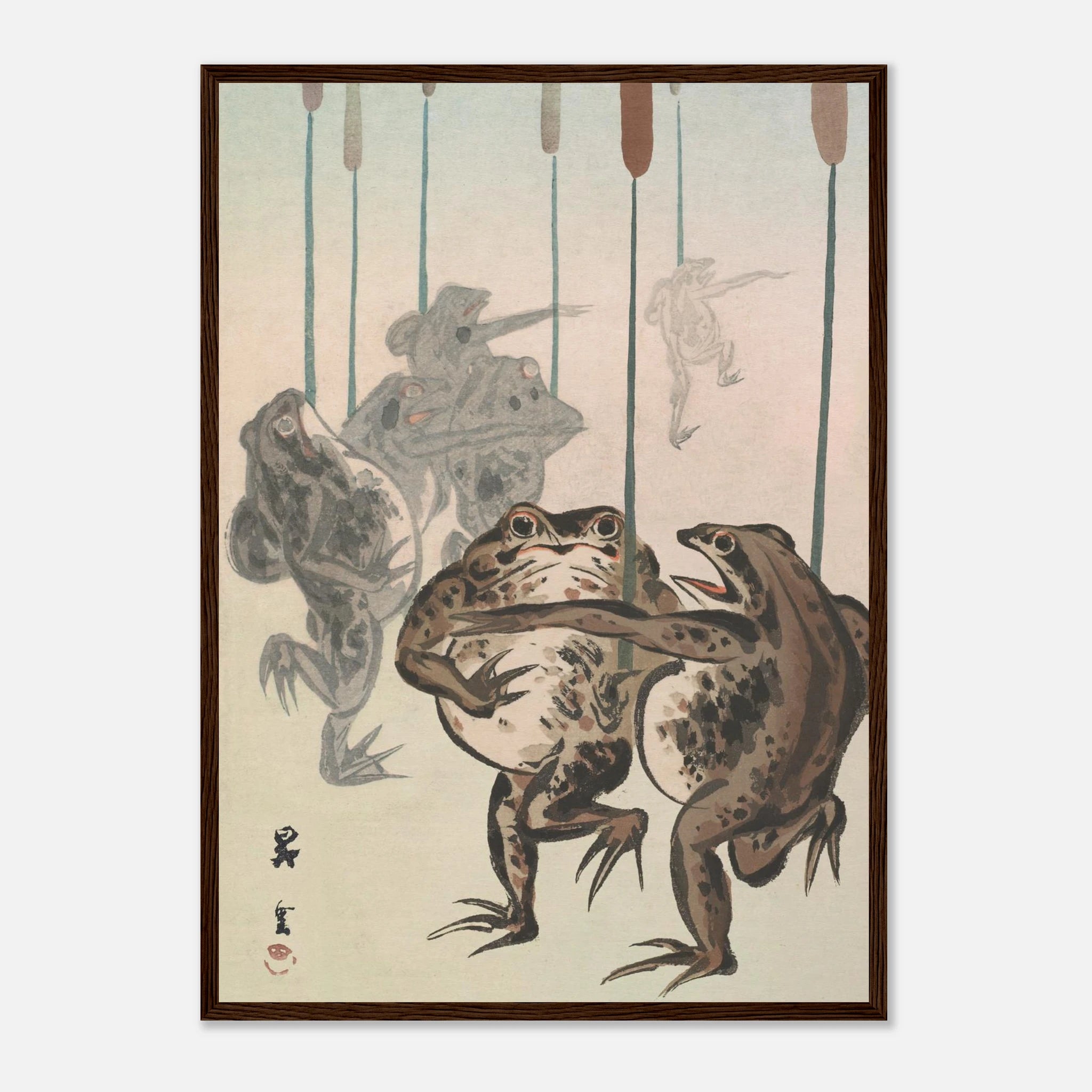 Frog Procession - Art Print Detail 17