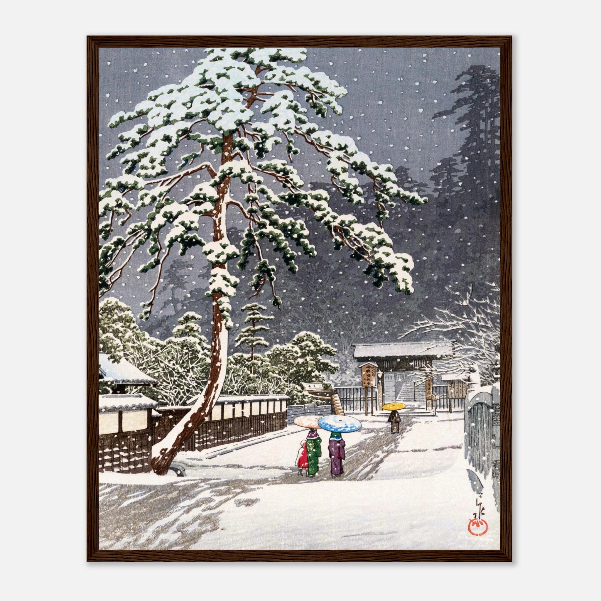 Honmon-ji Temple in Ikegami - Art Print Detail 11