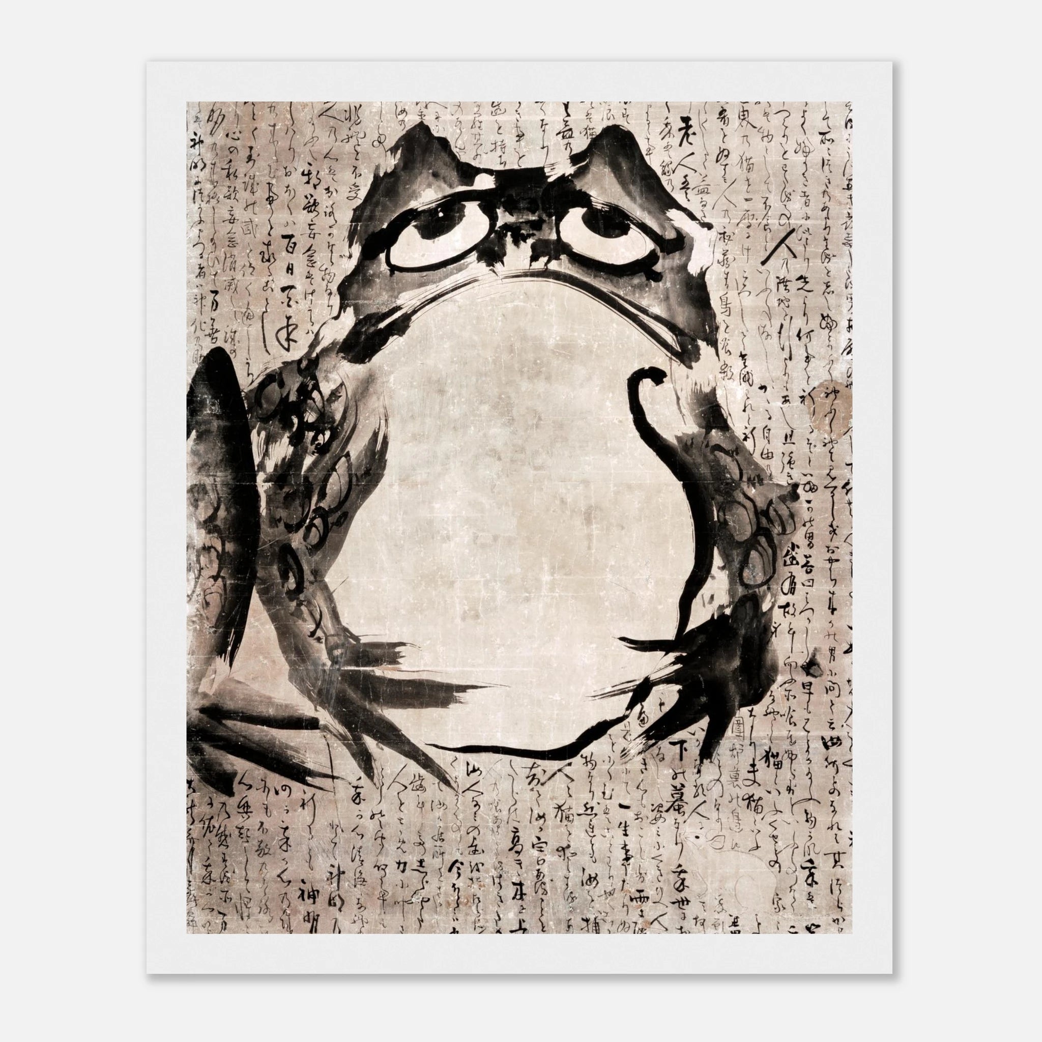 Toad and Mouse - Japanese Art Print