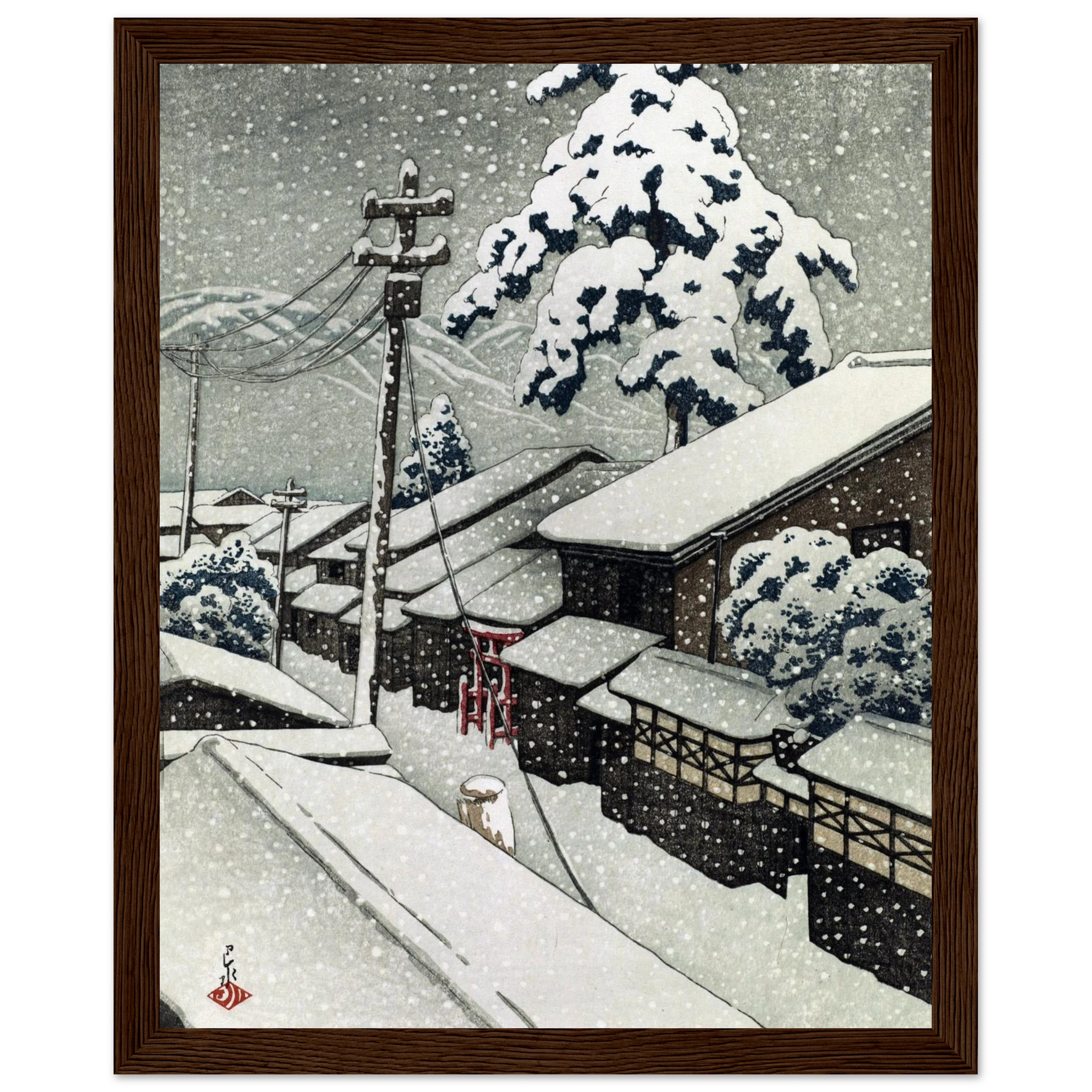 Miyazu in Tango Province - Art Print Detail 6