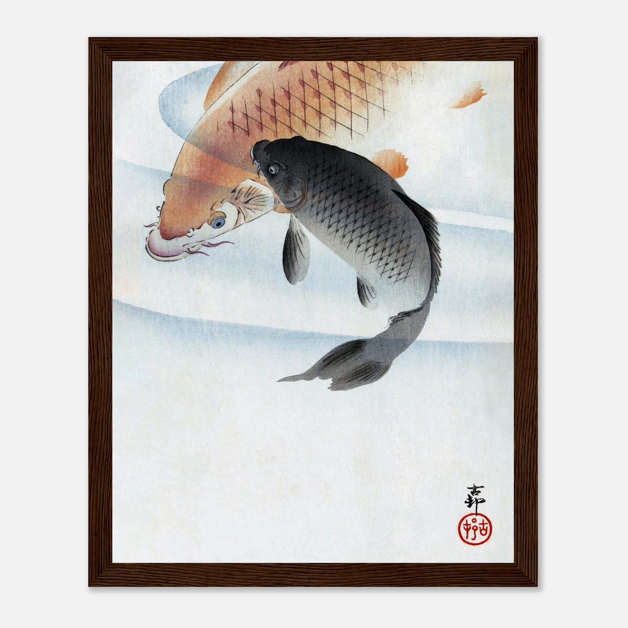 Two Koi Carps - Art Print Detail 9