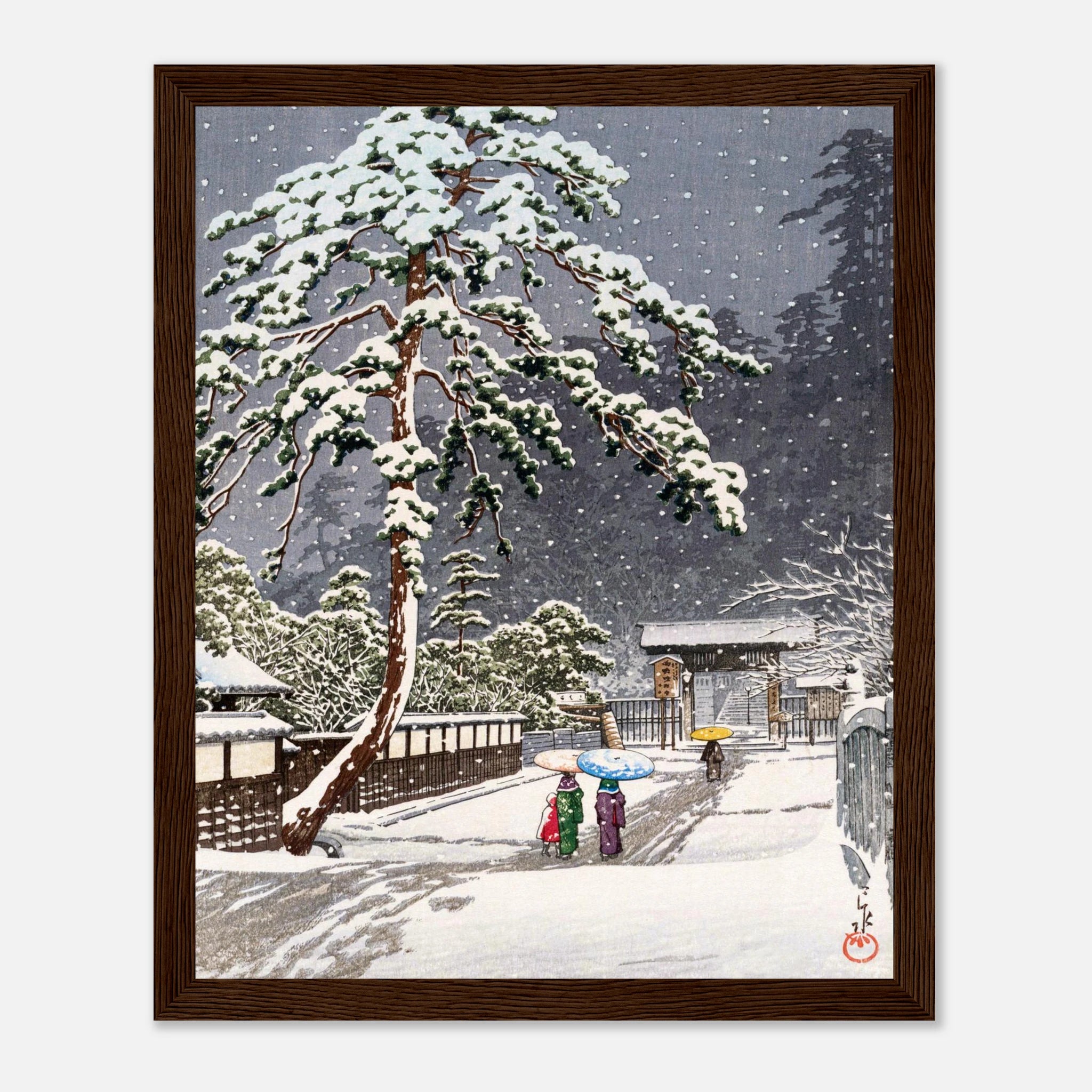 Honmon-ji Temple in Ikegami - Art Print Detail 3