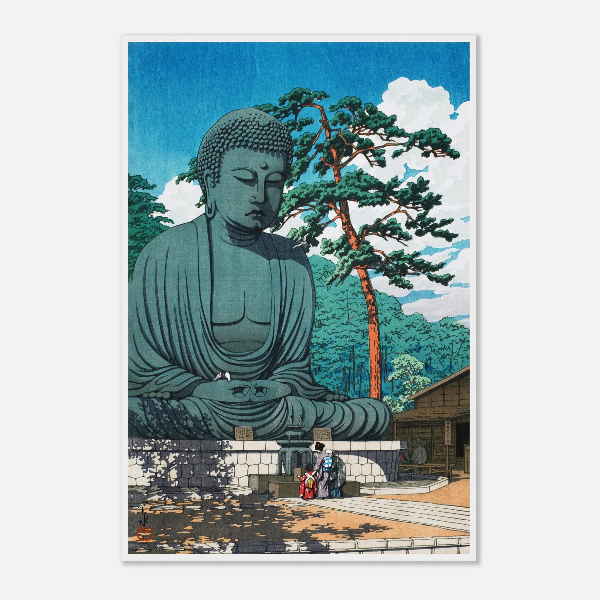 The Great Buddha at Kamakura - Art Print Detail 18