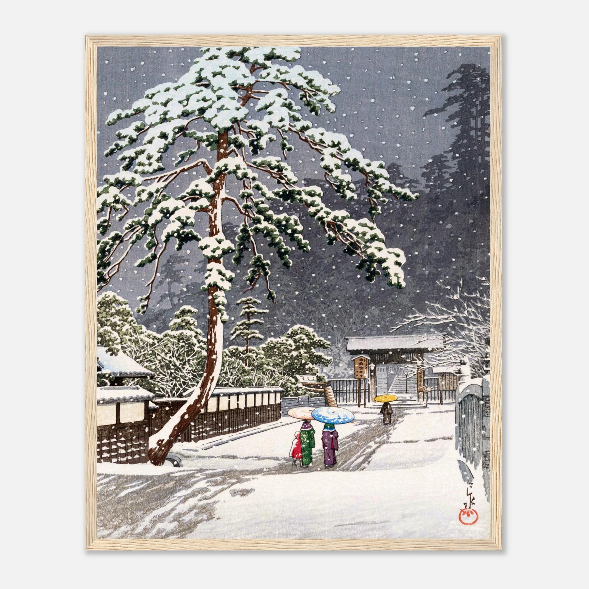 Honmon-ji Temple in Ikegami - Art Print Detail 8