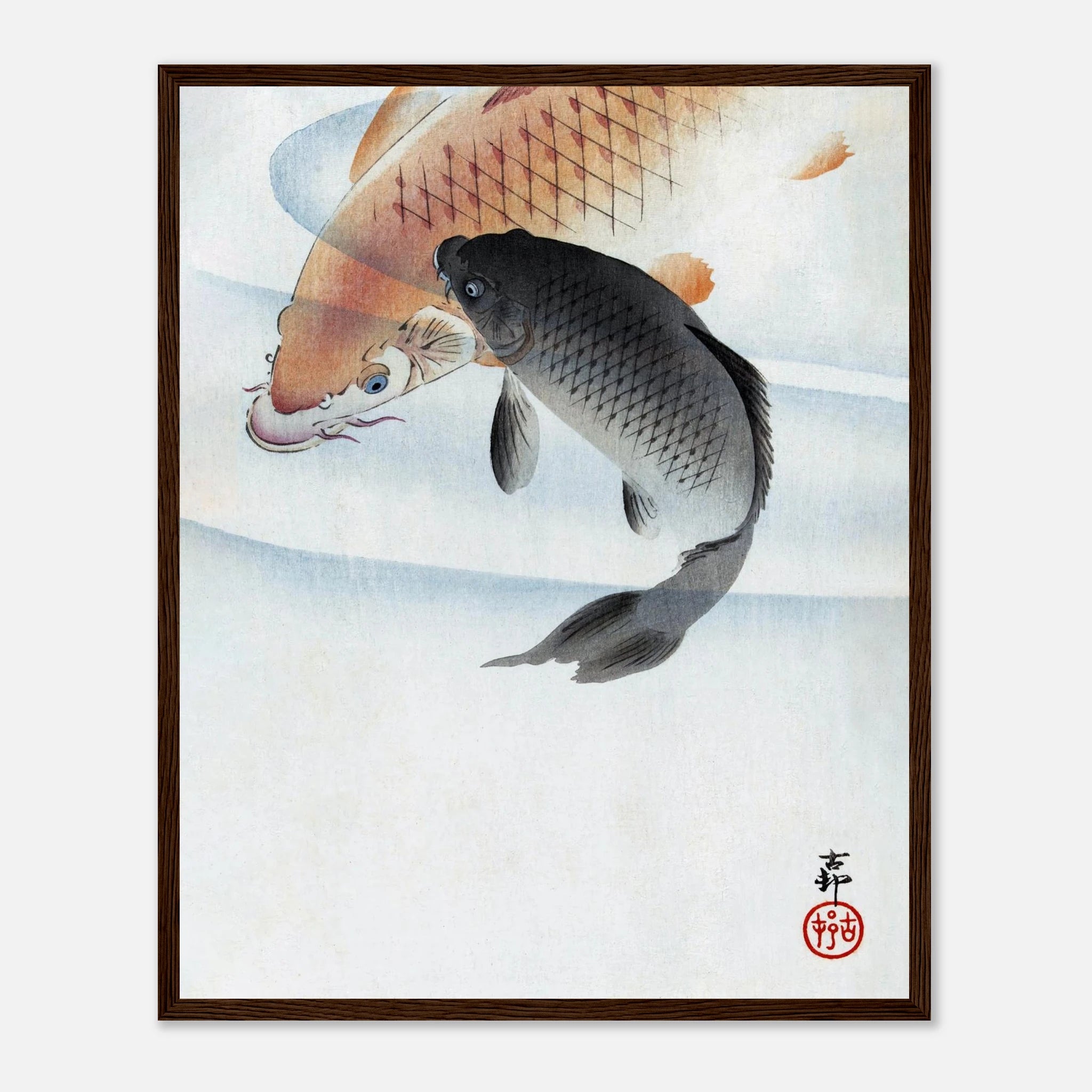 Two Koi Carps - Art Print Detail 7