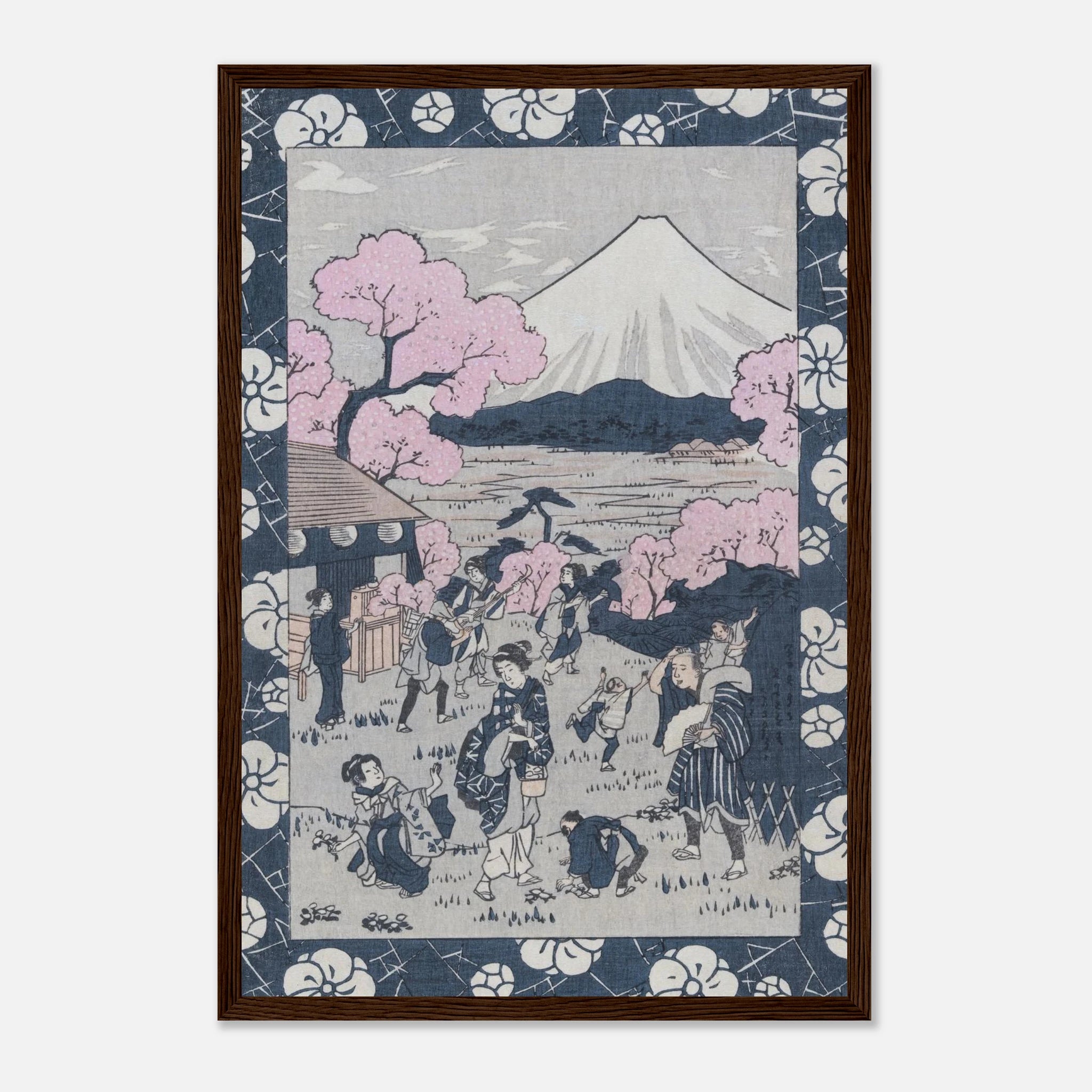 Tea House Near Mount Fuji - Art Print Detail 4