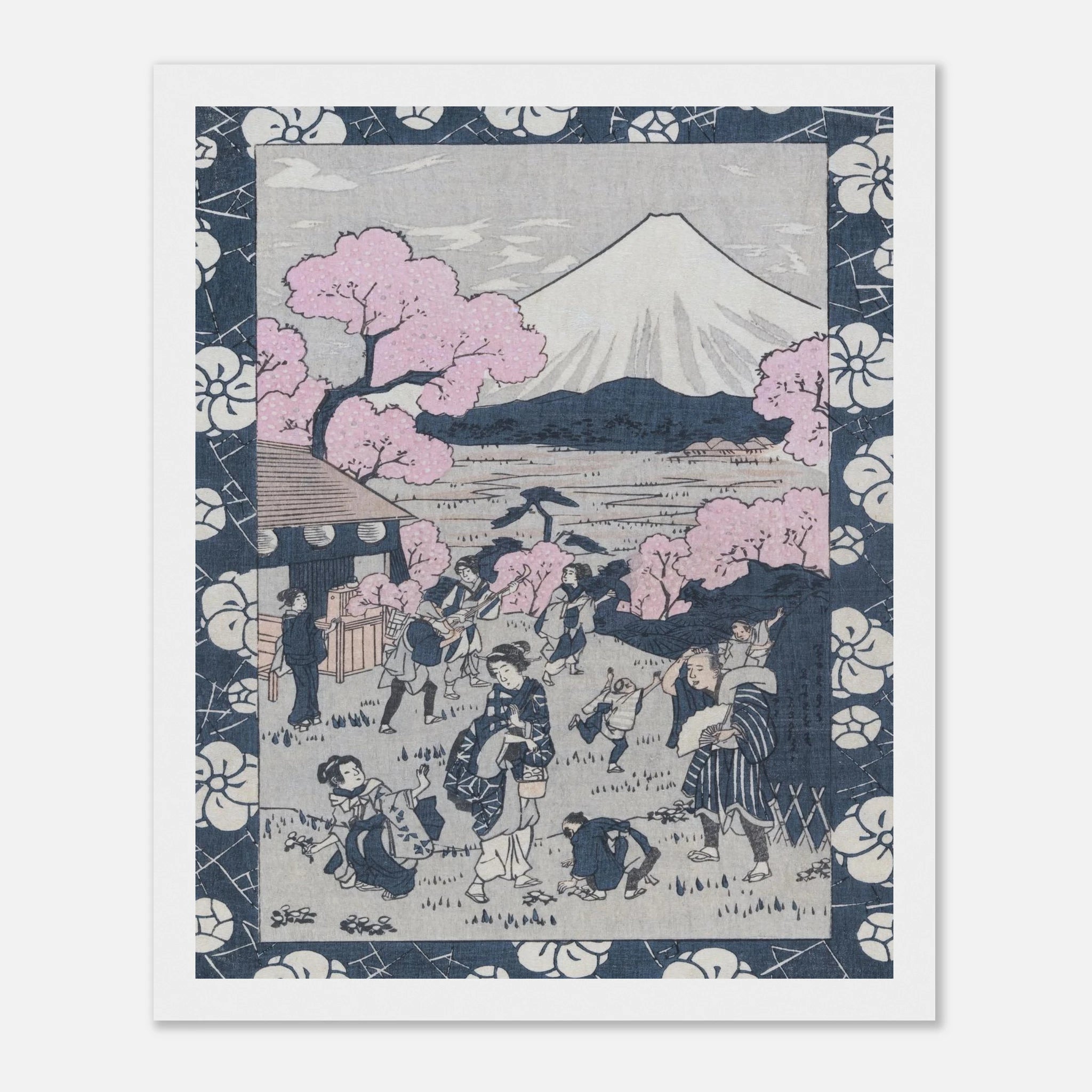 Tea House Near Mount Fuji - Japanese Art Print