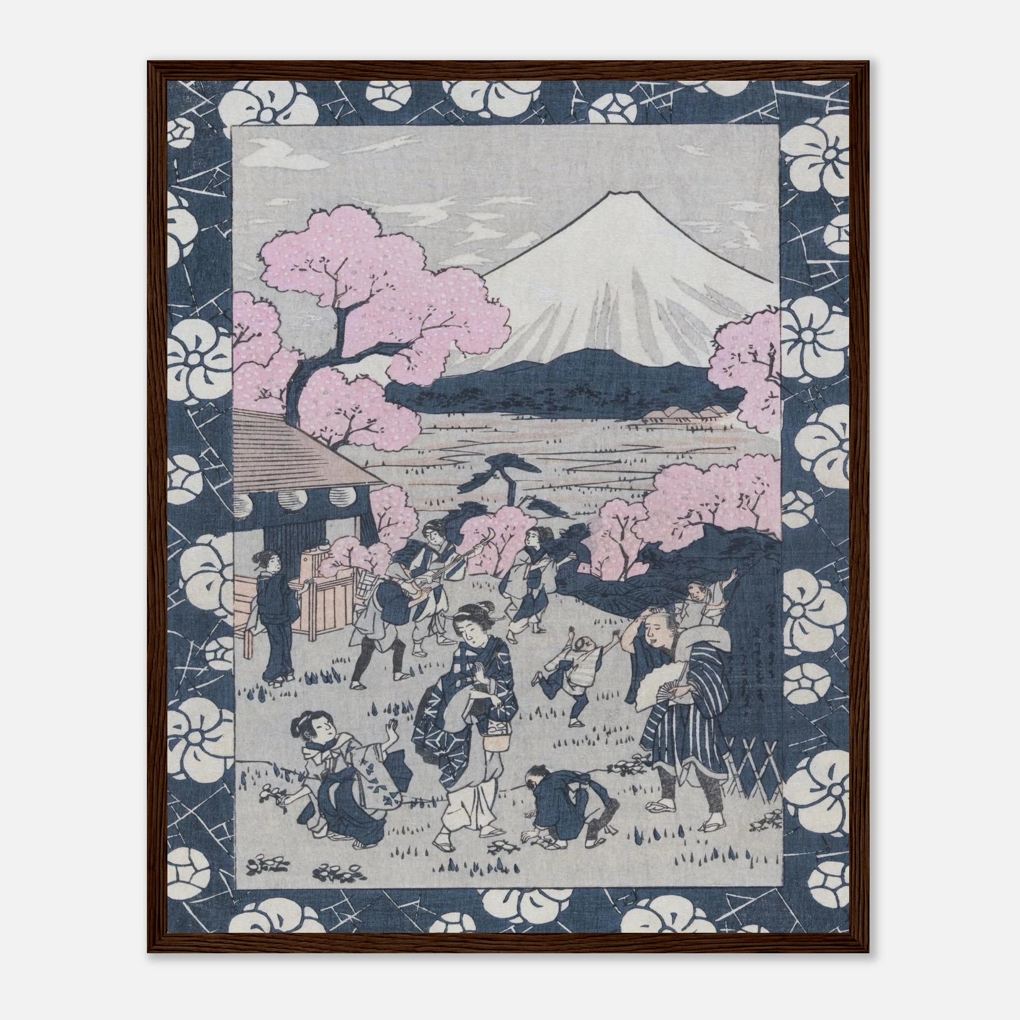 Tea House Near Mount Fuji - Art Print Detail 11