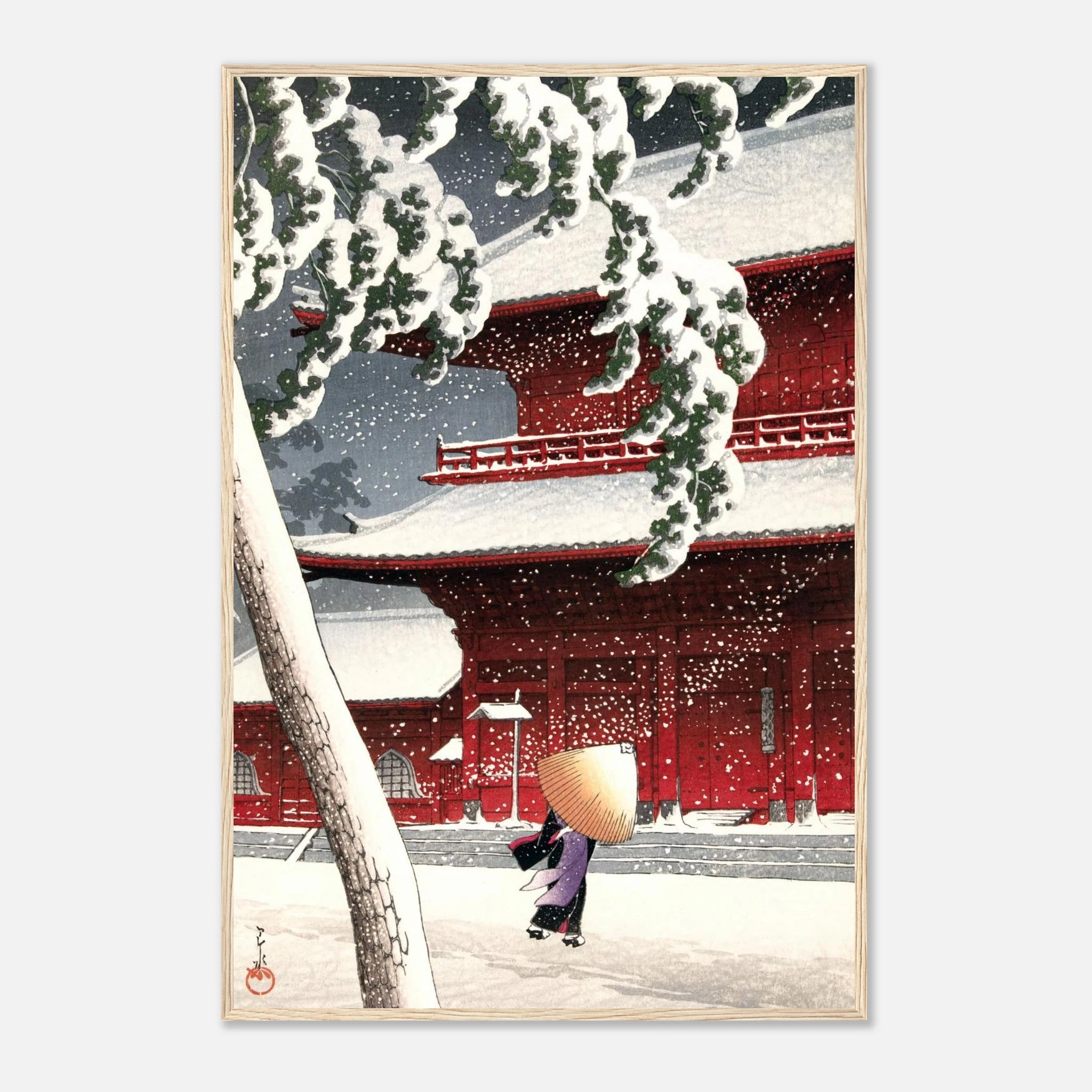 Zōjō-ji Temple in Shiba - Art Print Detail 18