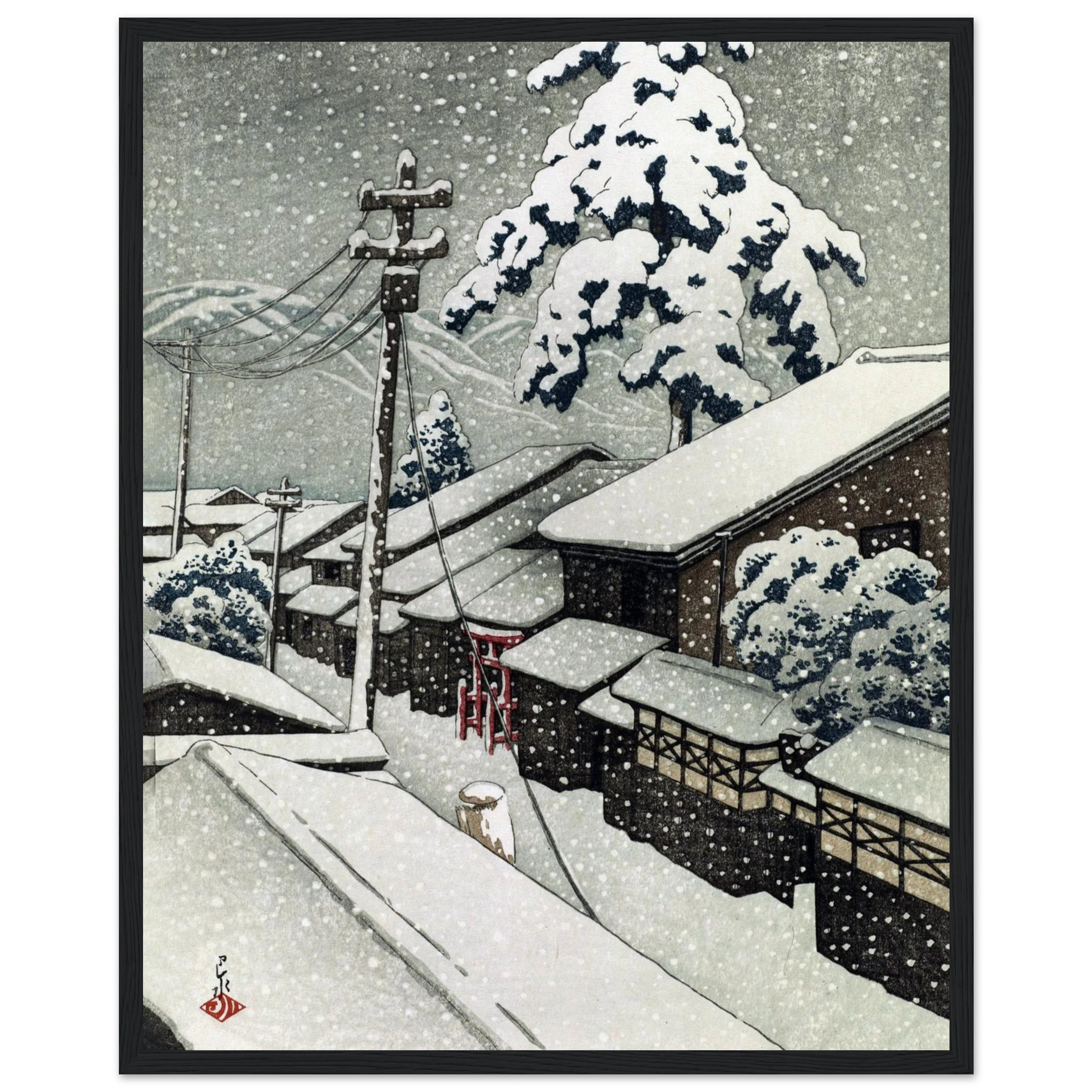 Miyazu in Tango Province - Art Print Detail 17