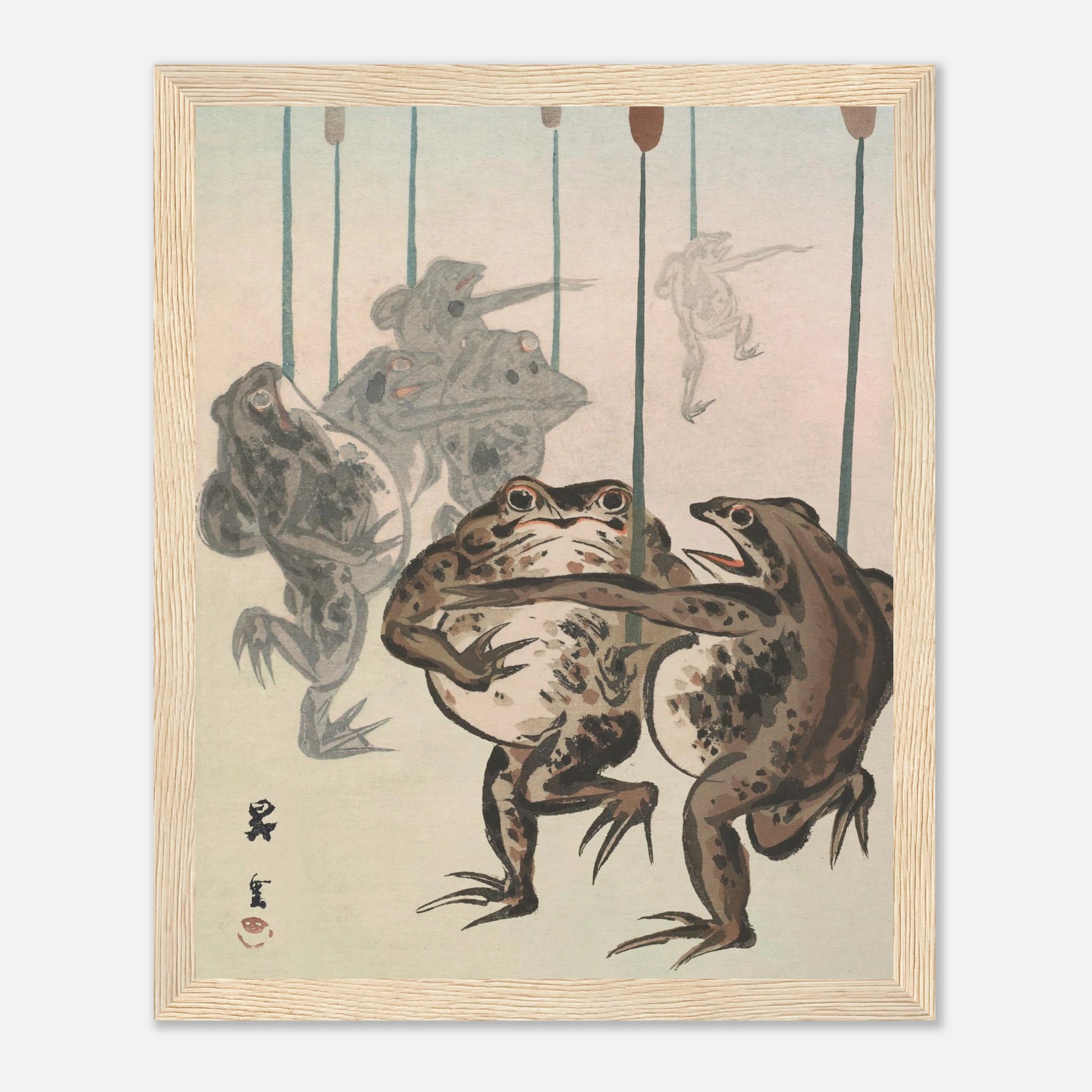 Frog Procession - Art Print Detail 7