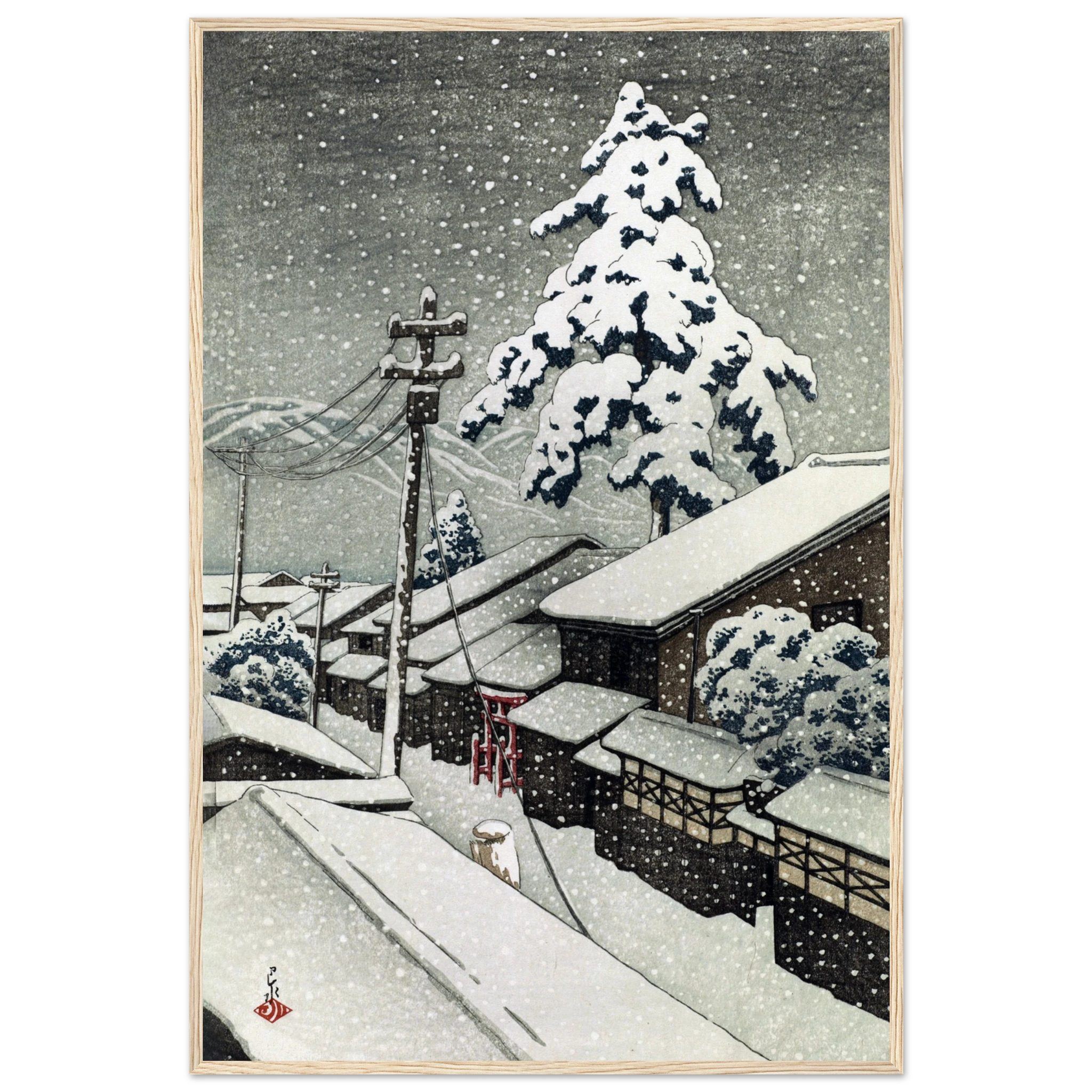 Miyazu in Tango Province - Art Print Detail 20
