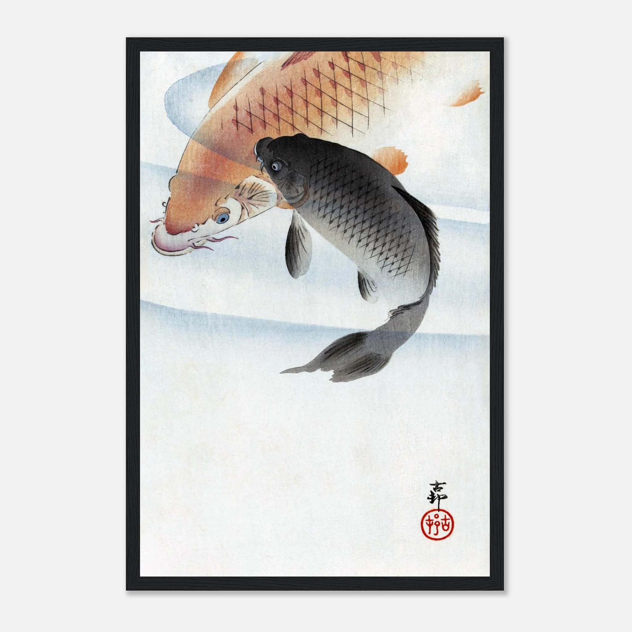 Two Koi Carps - Art Print Detail 14