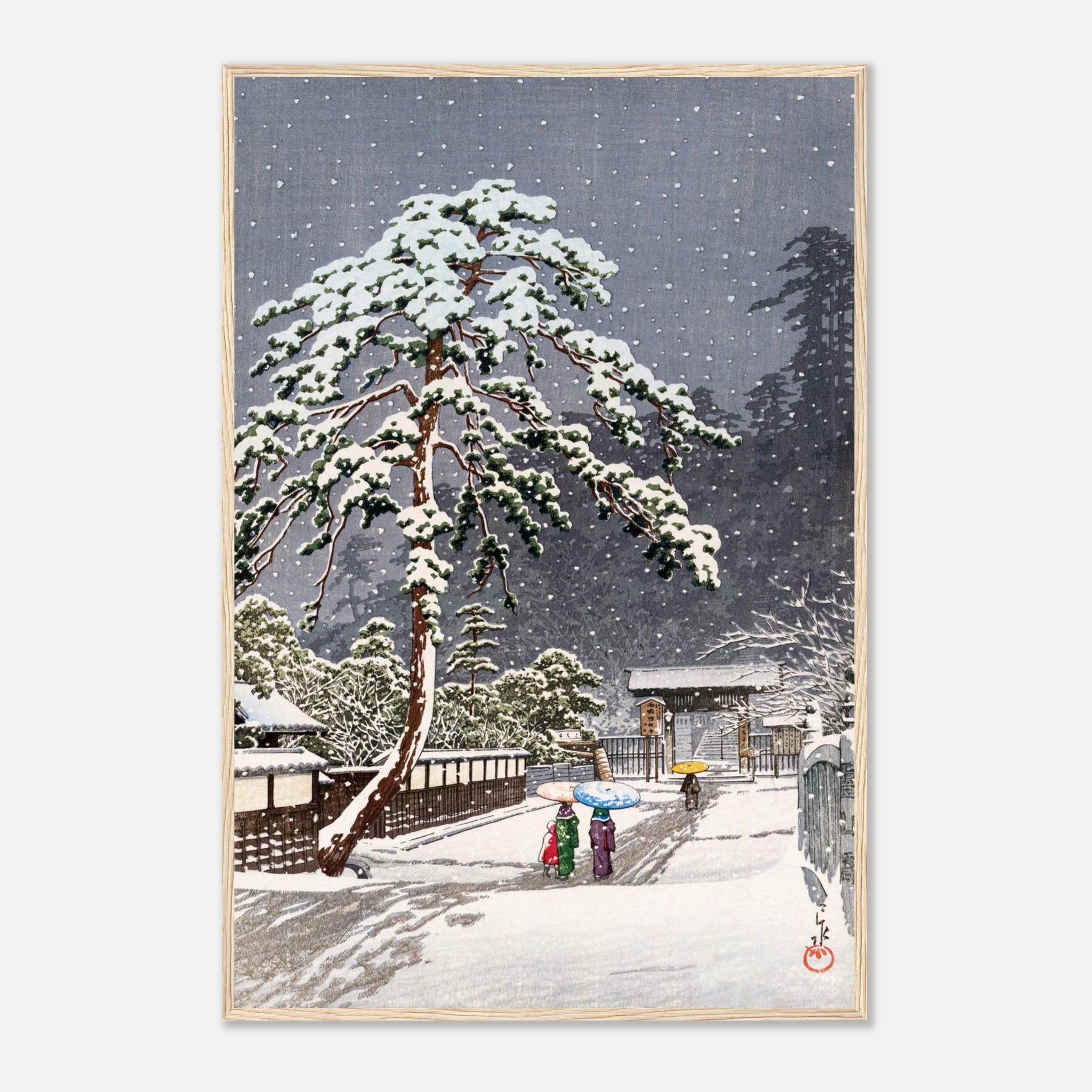 Honmon-ji Temple in Ikegami - Art Print Detail 10