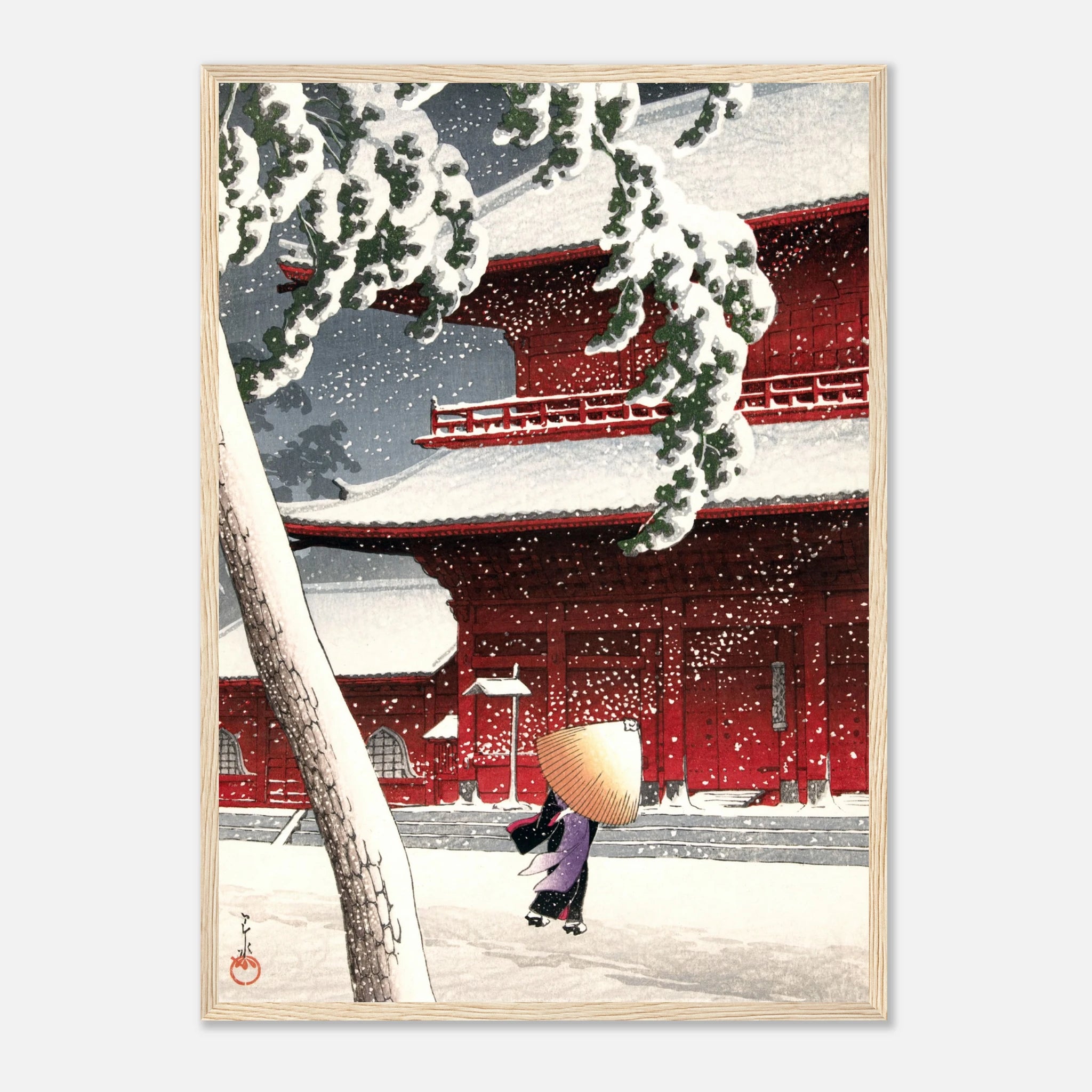 Zōjō-ji Temple in Shiba - Art Print Detail 17