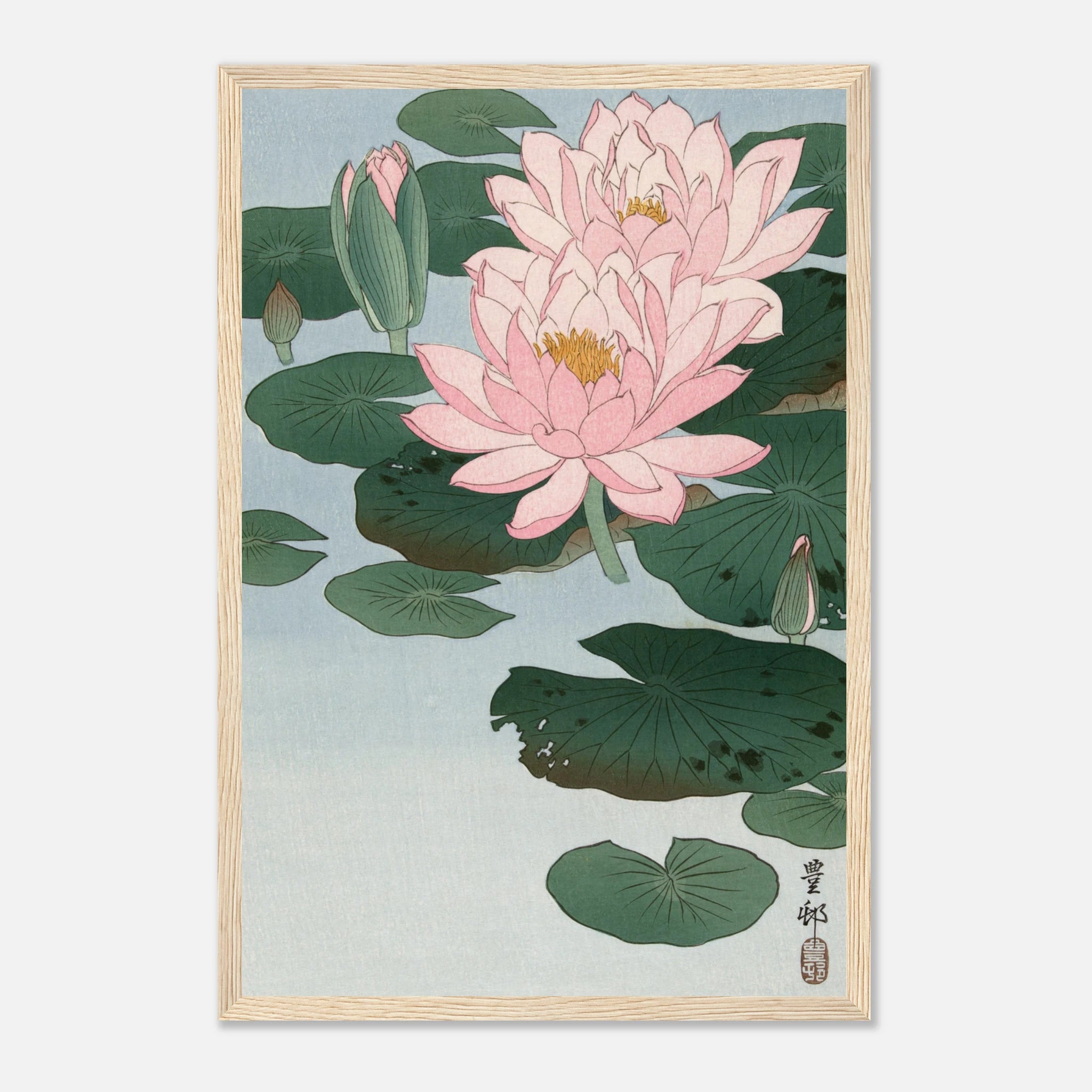 Water Lilies (睡蓮) - Art Print Detail 8