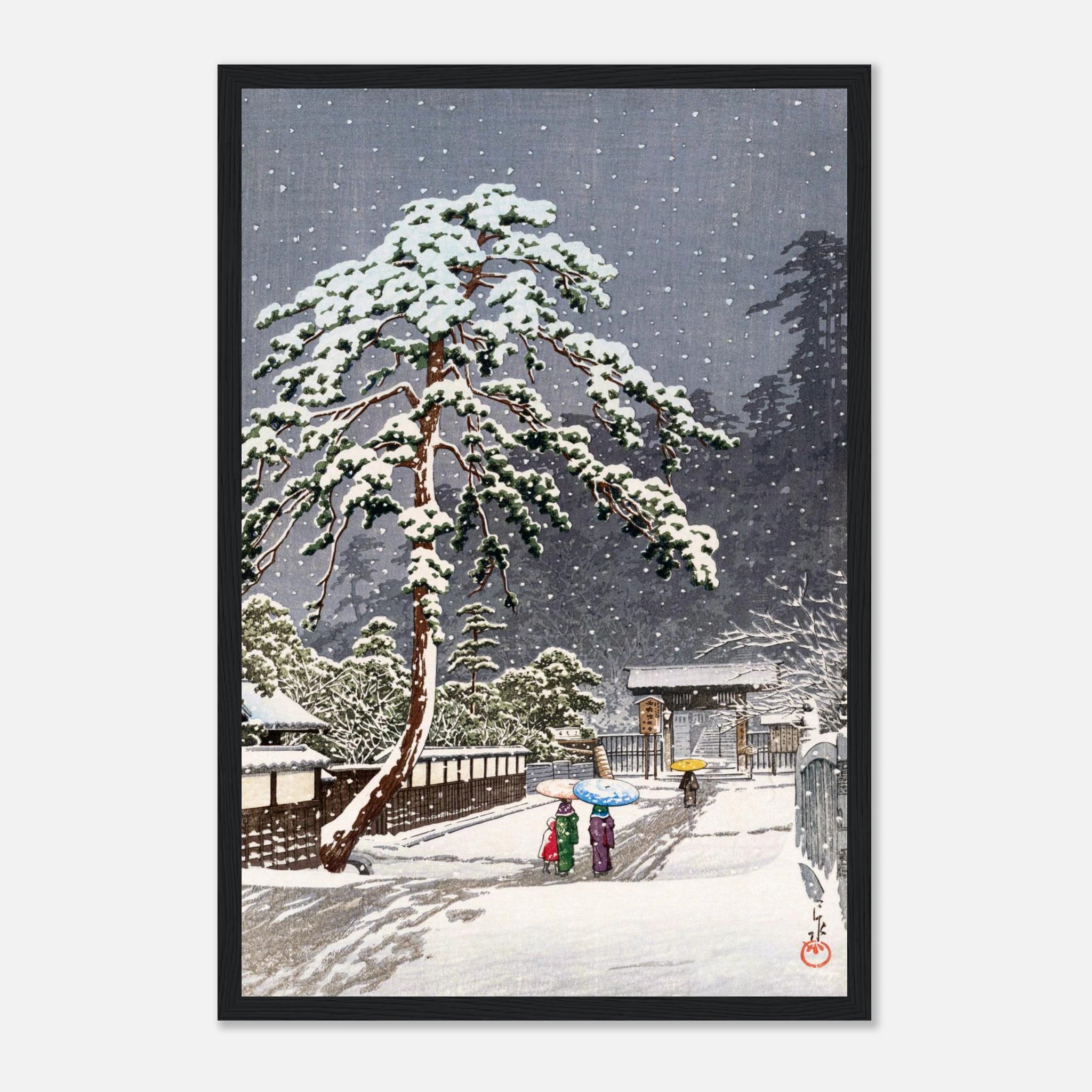 Honmon-ji Temple in Ikegami - Art Print Detail 13