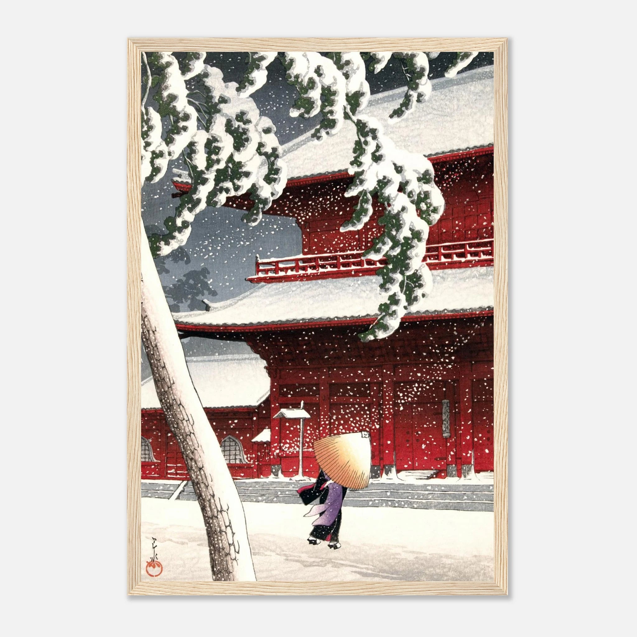 Zōjō-ji Temple in Shiba - Art Print Detail 20