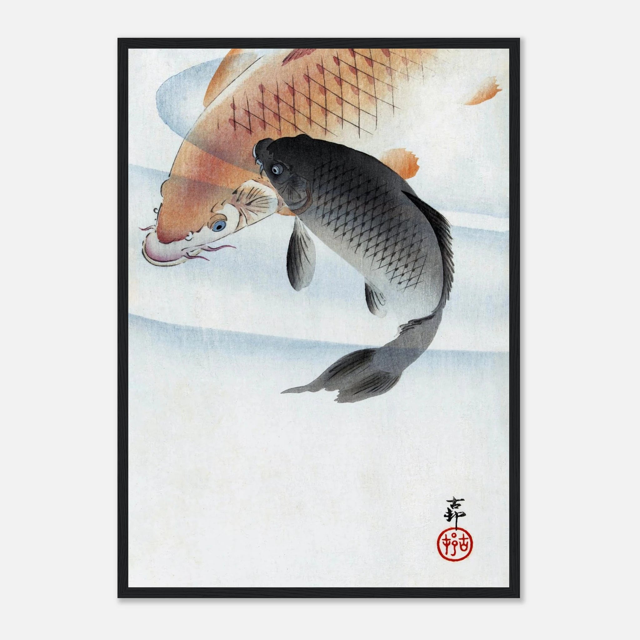Two Koi Carps - Art Print Detail 8