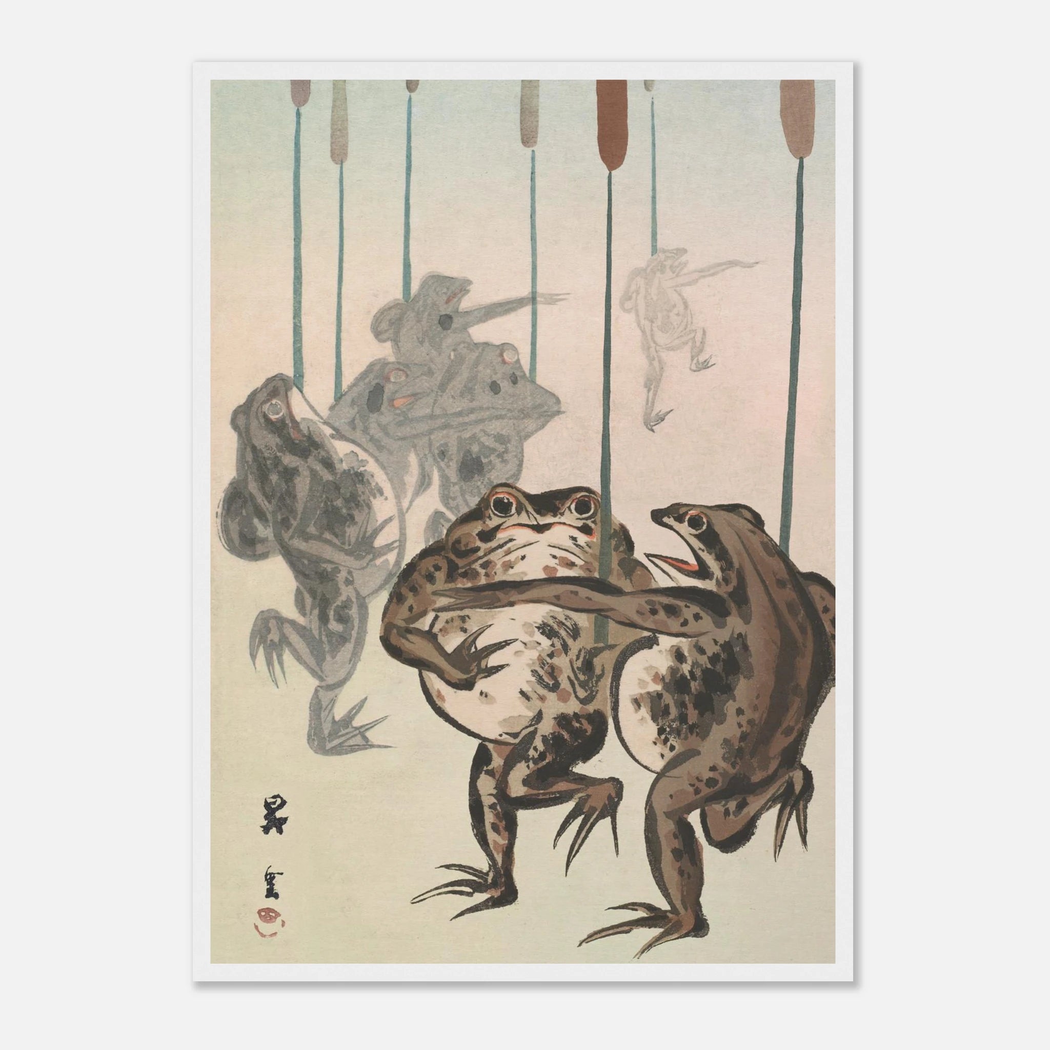 Frog Procession - Art Print Detail 14