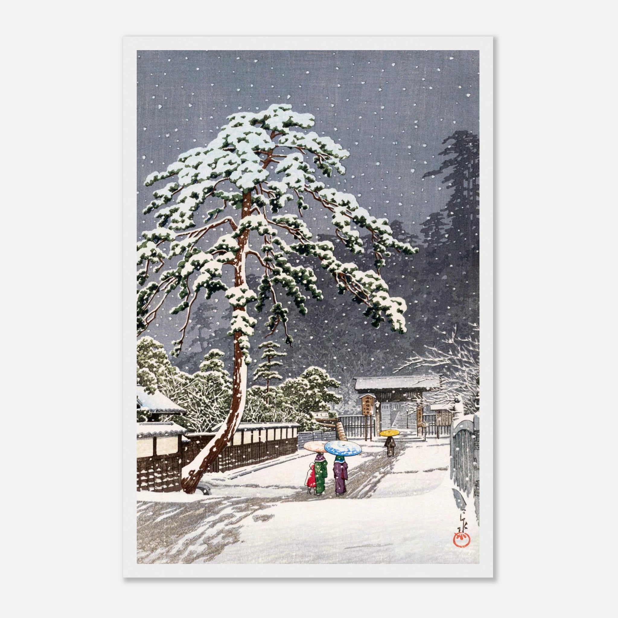 Honmon-ji Temple in Ikegami - Art Print Detail 2