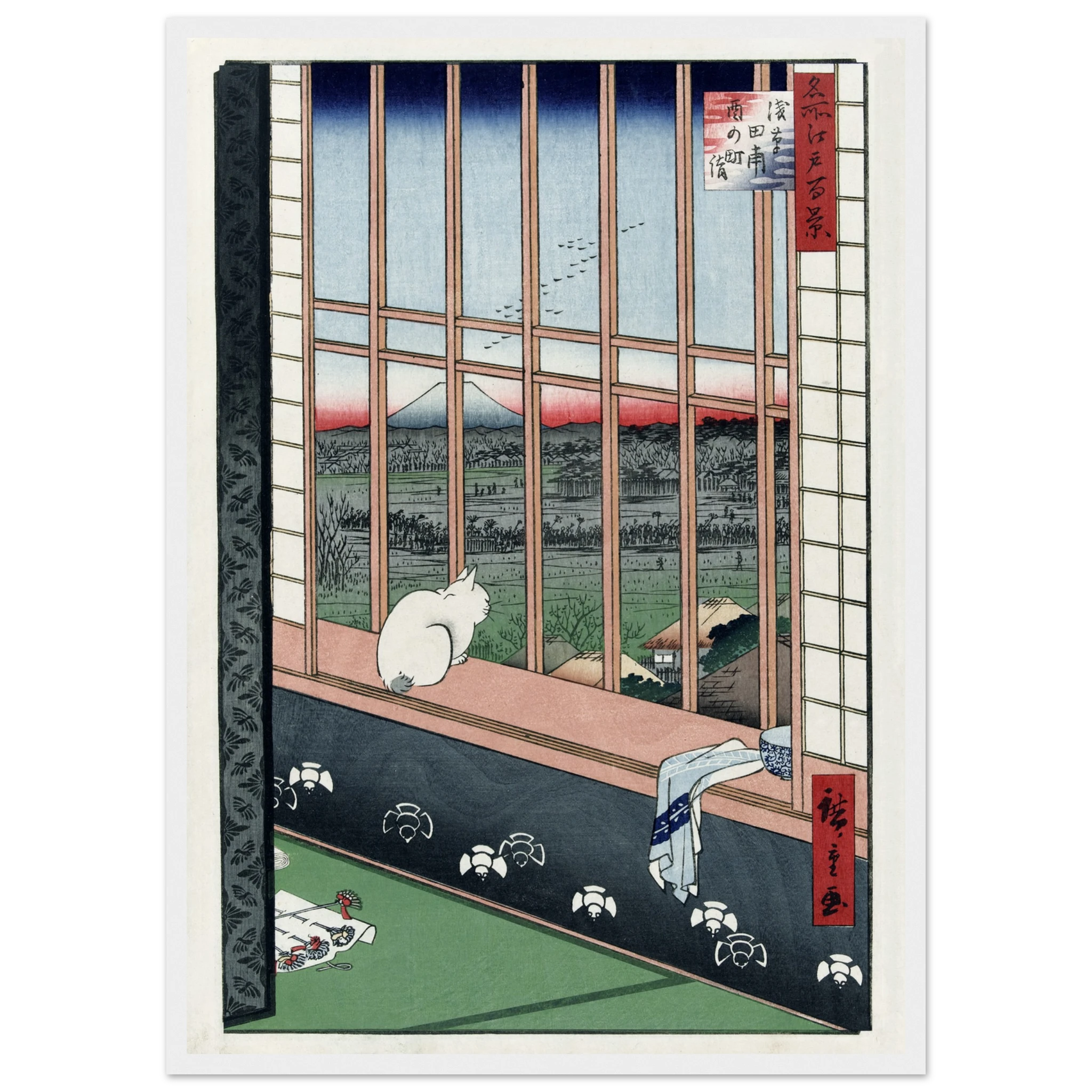 Asakusa Ricefields and Torinomachi Festival - Art Print Detail 14