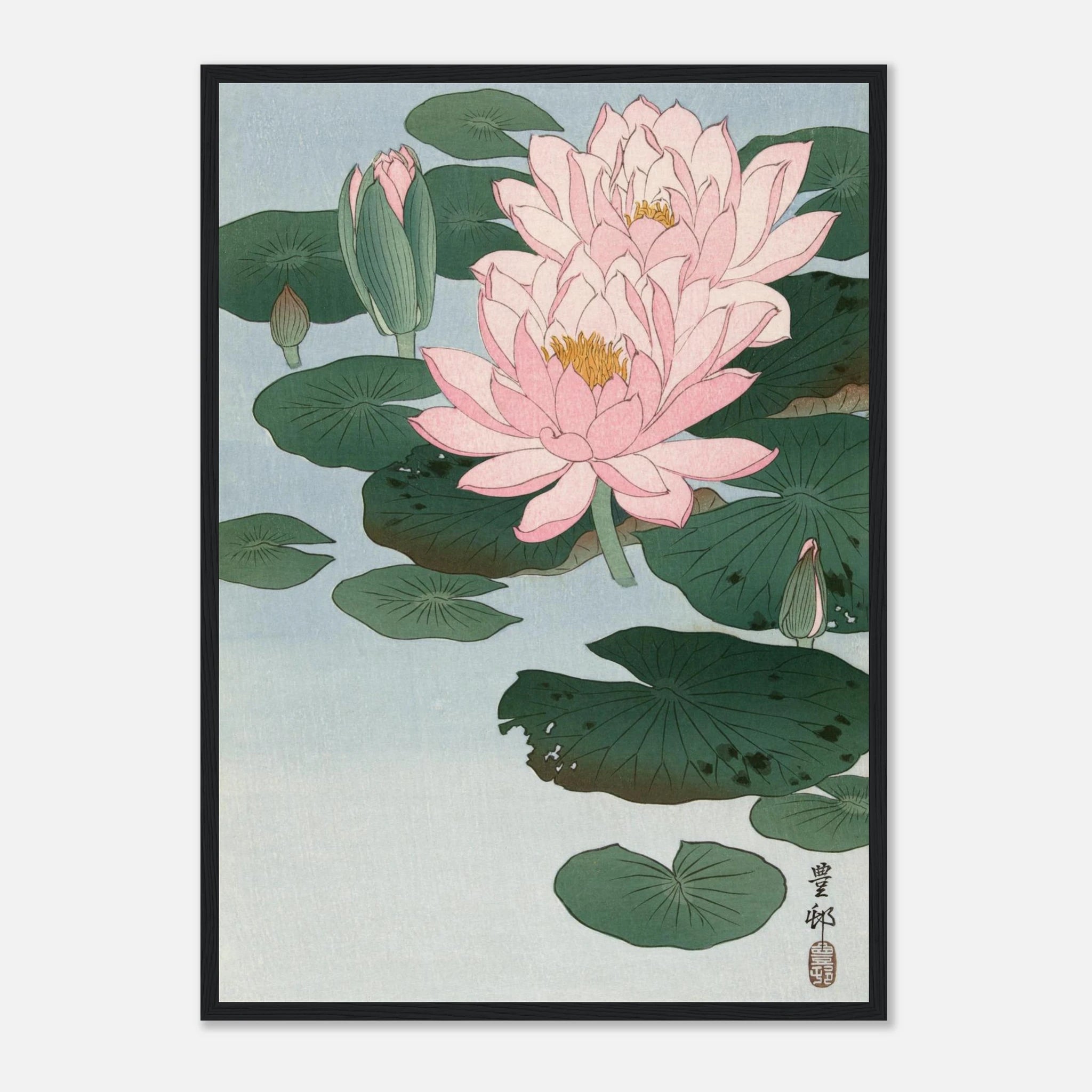 Water Lilies (睡蓮) - Art Print Detail 3