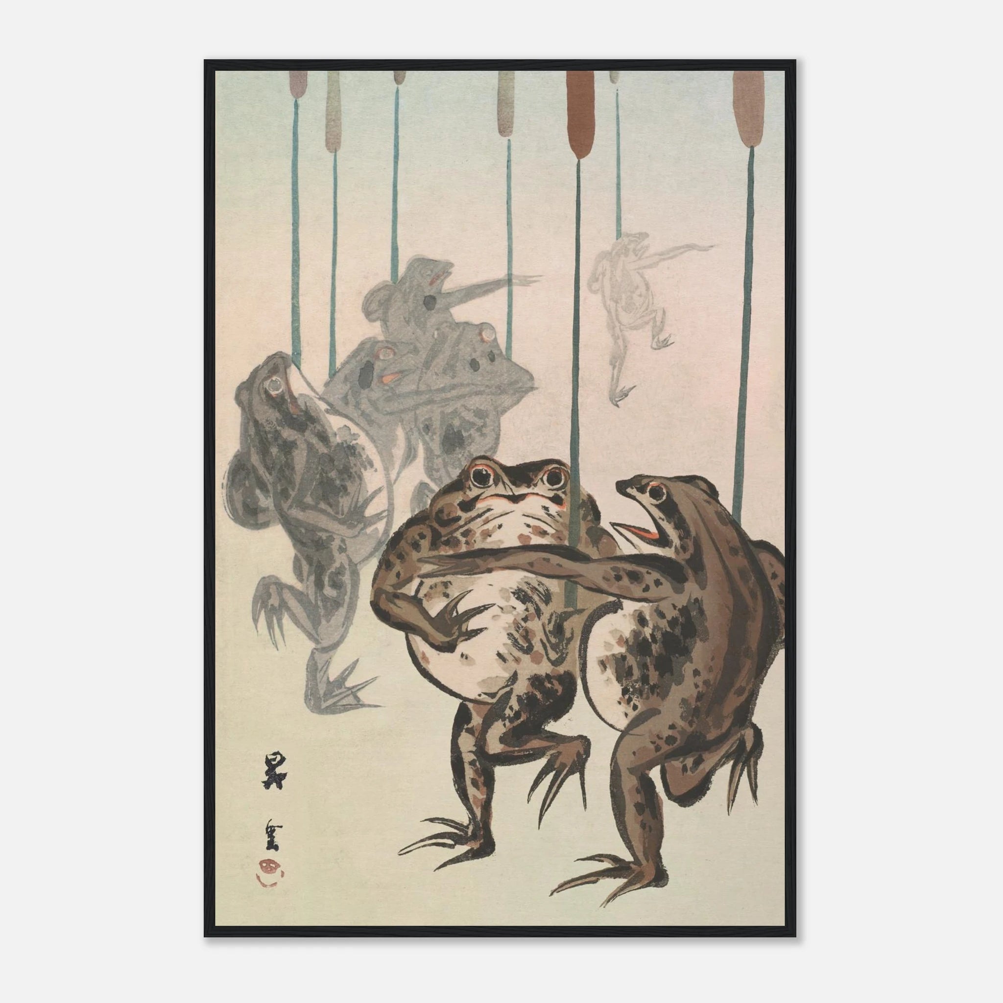 Frog Procession - Art Print Detail 9
