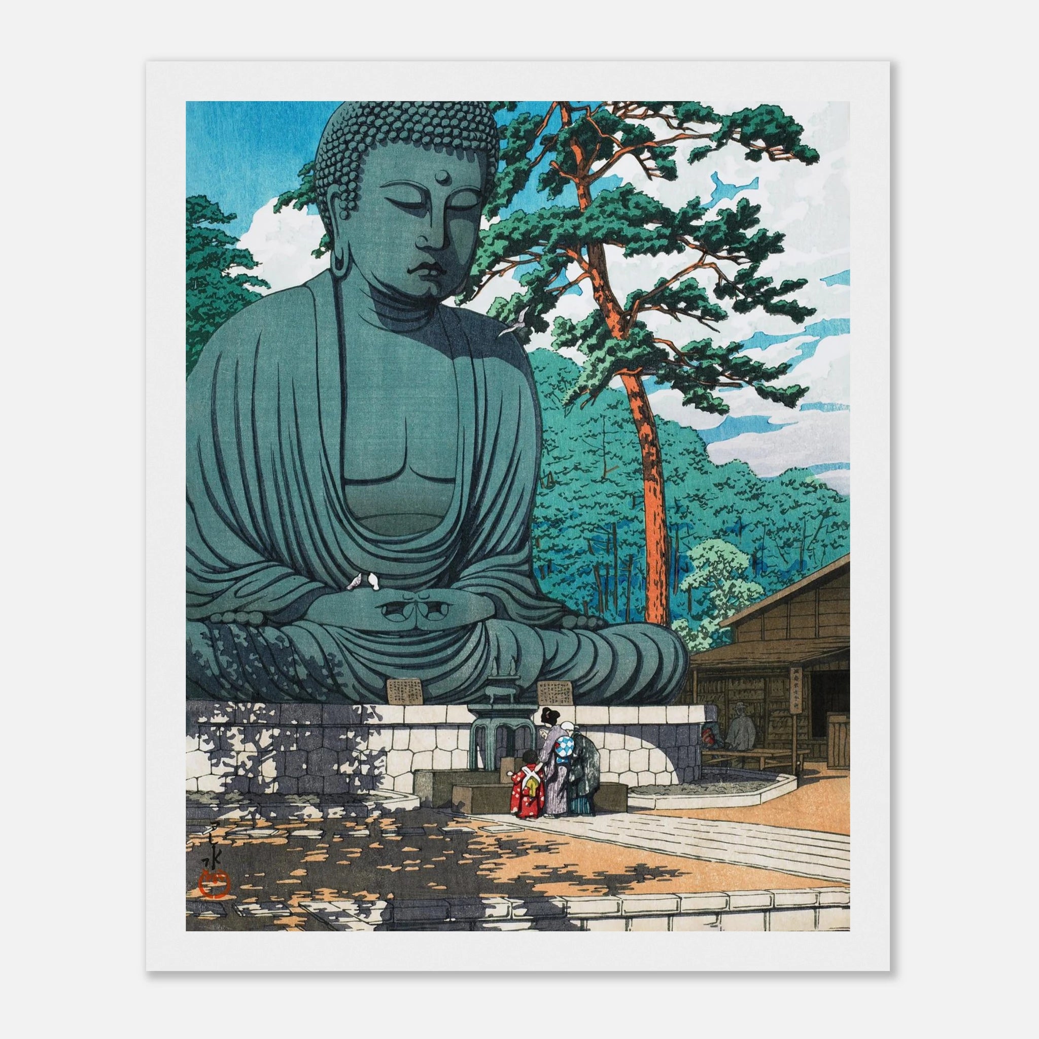 The Great Buddha at Kamakura - Japanese Art Print