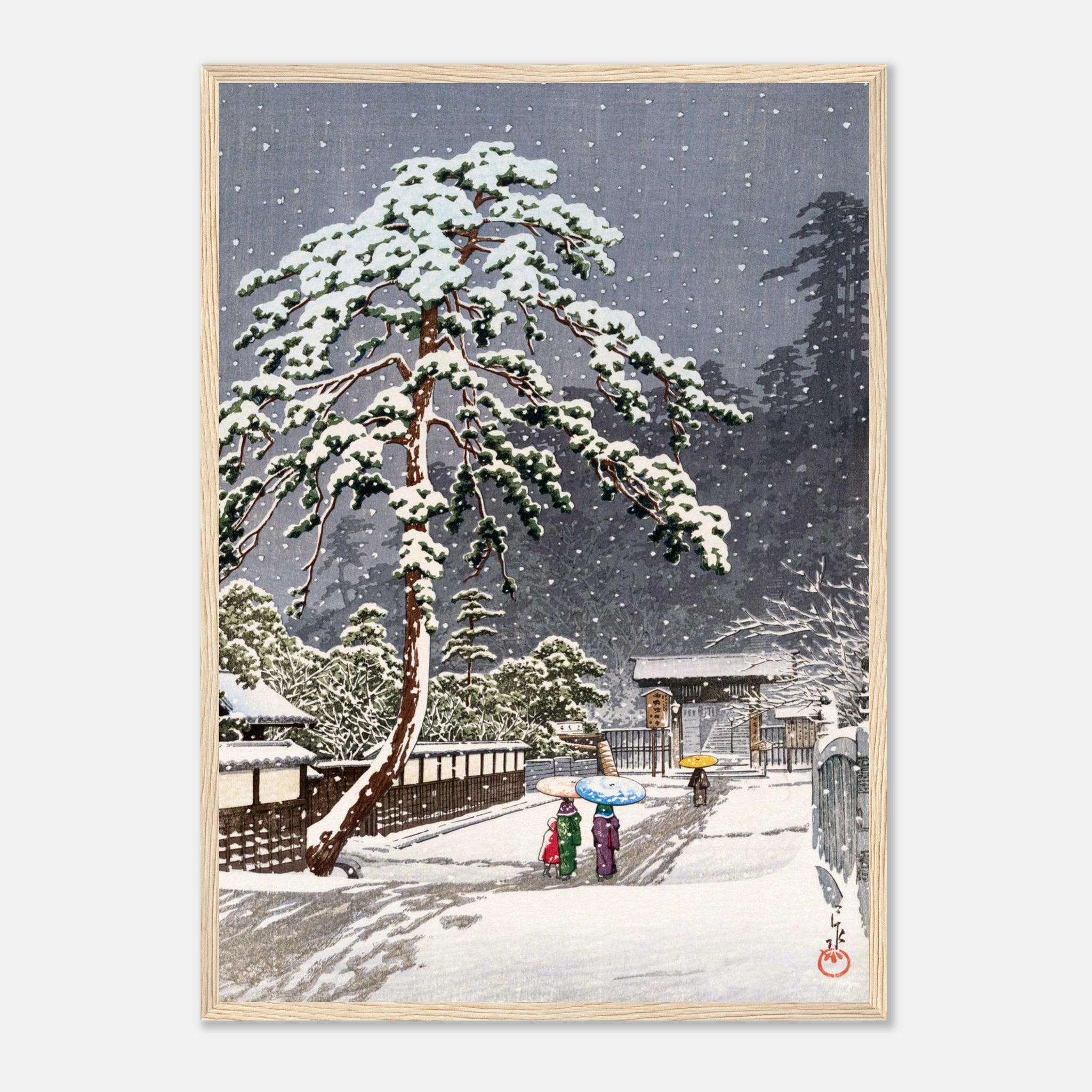 Honmon-ji Temple in Ikegami - Art Print Detail 19