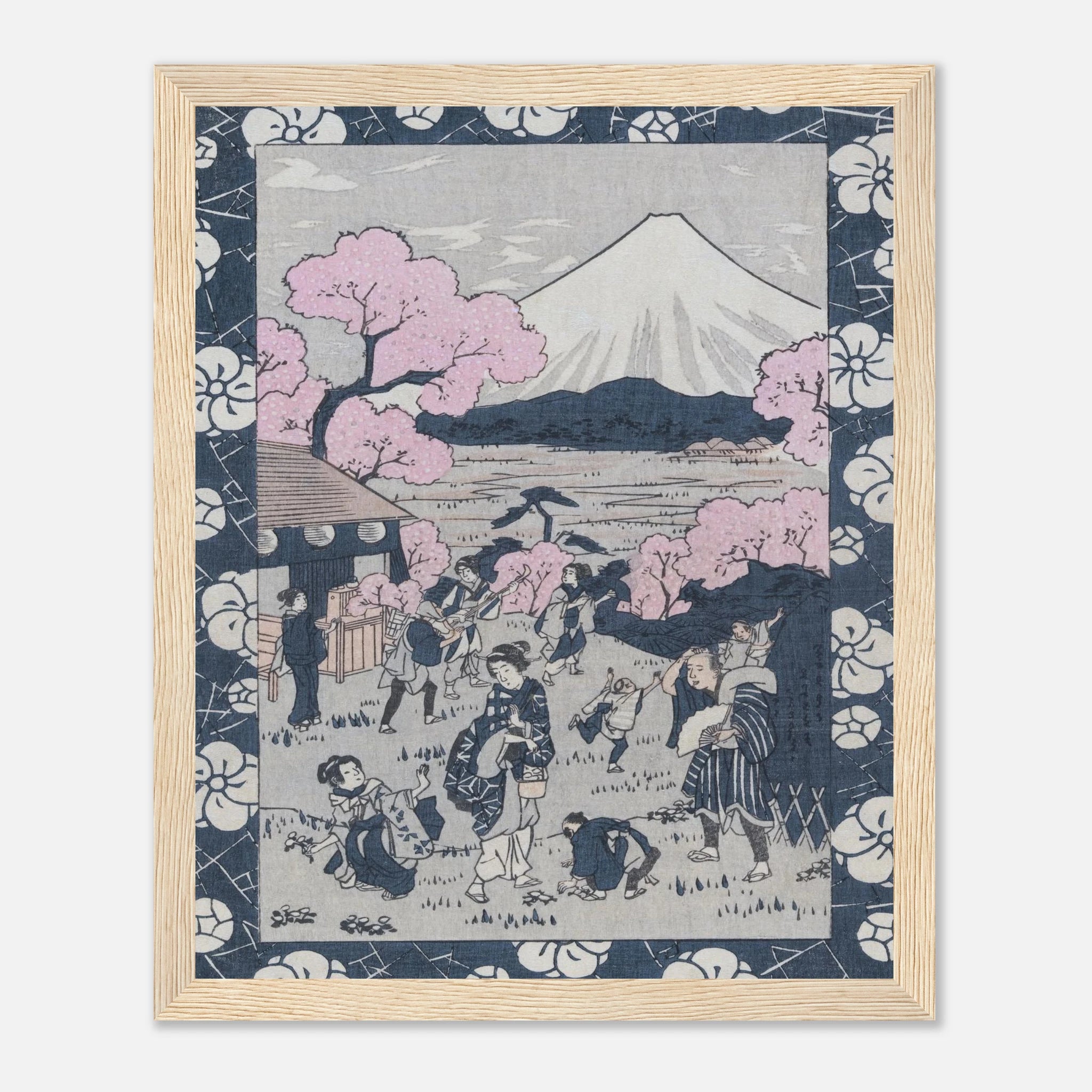 Tea House Near Mount Fuji - Art Print Detail 7